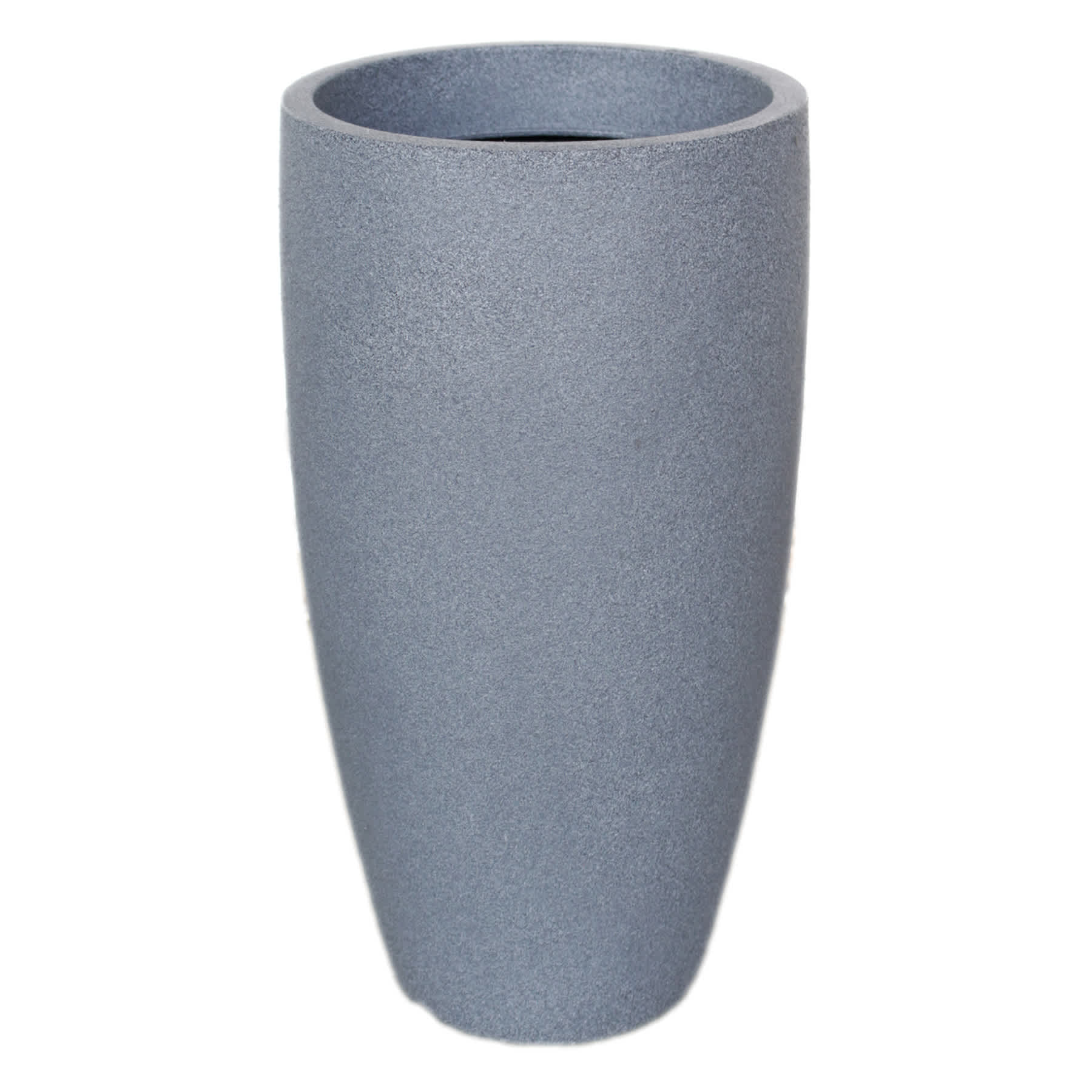 Japi Charcoal Slim Conic Outdoor Planter, Medium