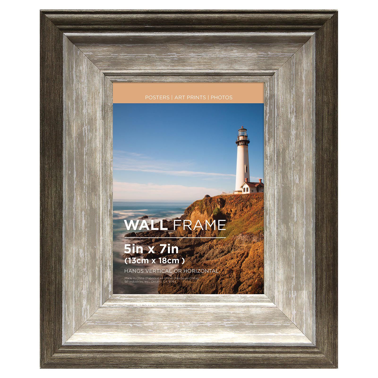 Cassandra Brown & Taupe Poster Wall Frame, 5x7