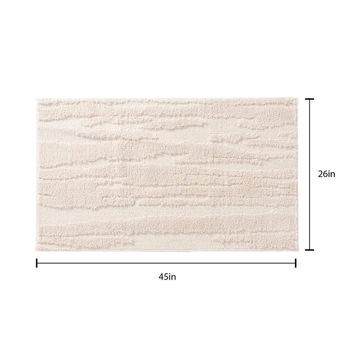 Crosby St. Athena Ripley Ivory Washable Accent Rug, 26x45