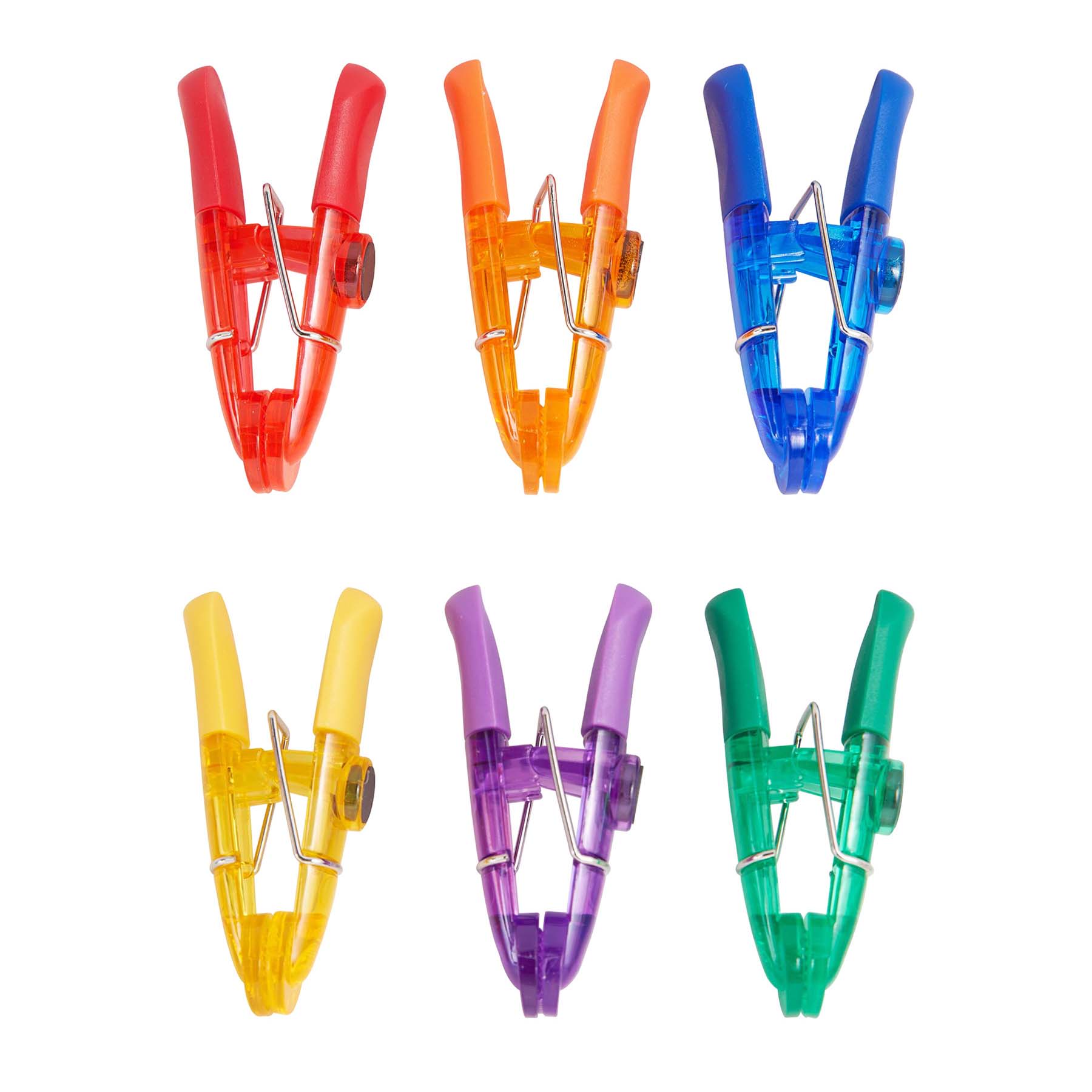 Farberware Set Of 6 Multi-Colored Translucent Bag Clips