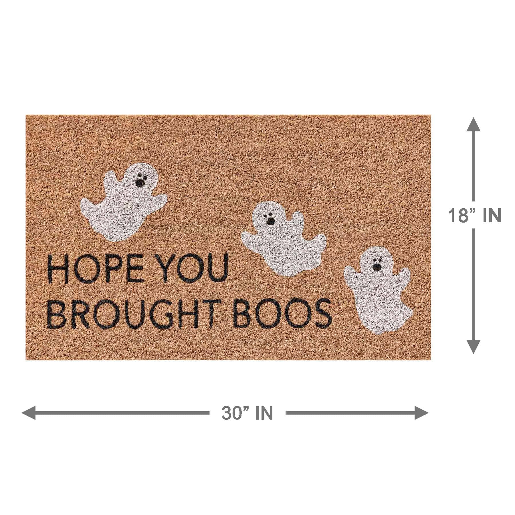 Hope You Brought Boos Coir Mat, 18x30