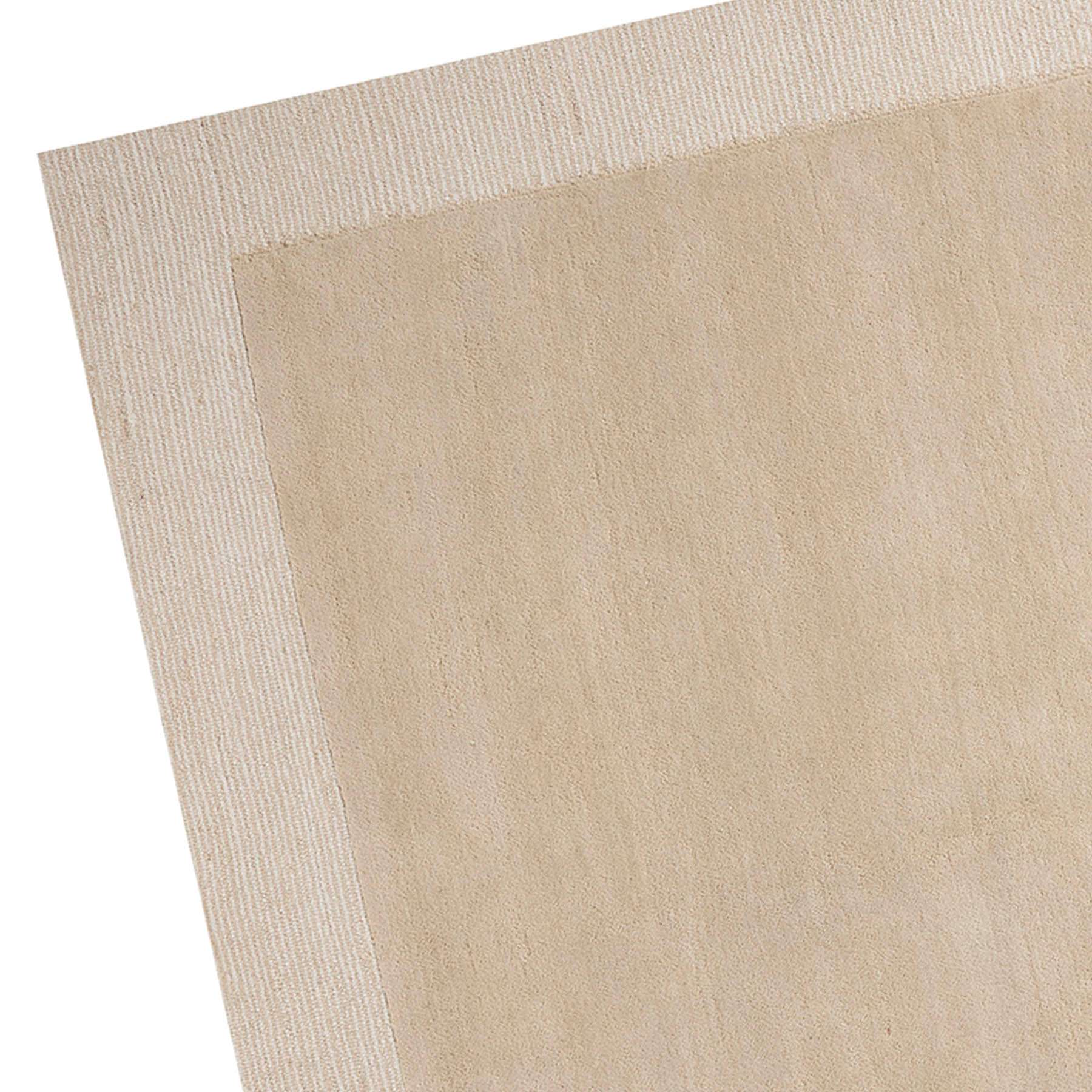 (A530) Linwood Beige Tufted Area Rug with Border, 5x7