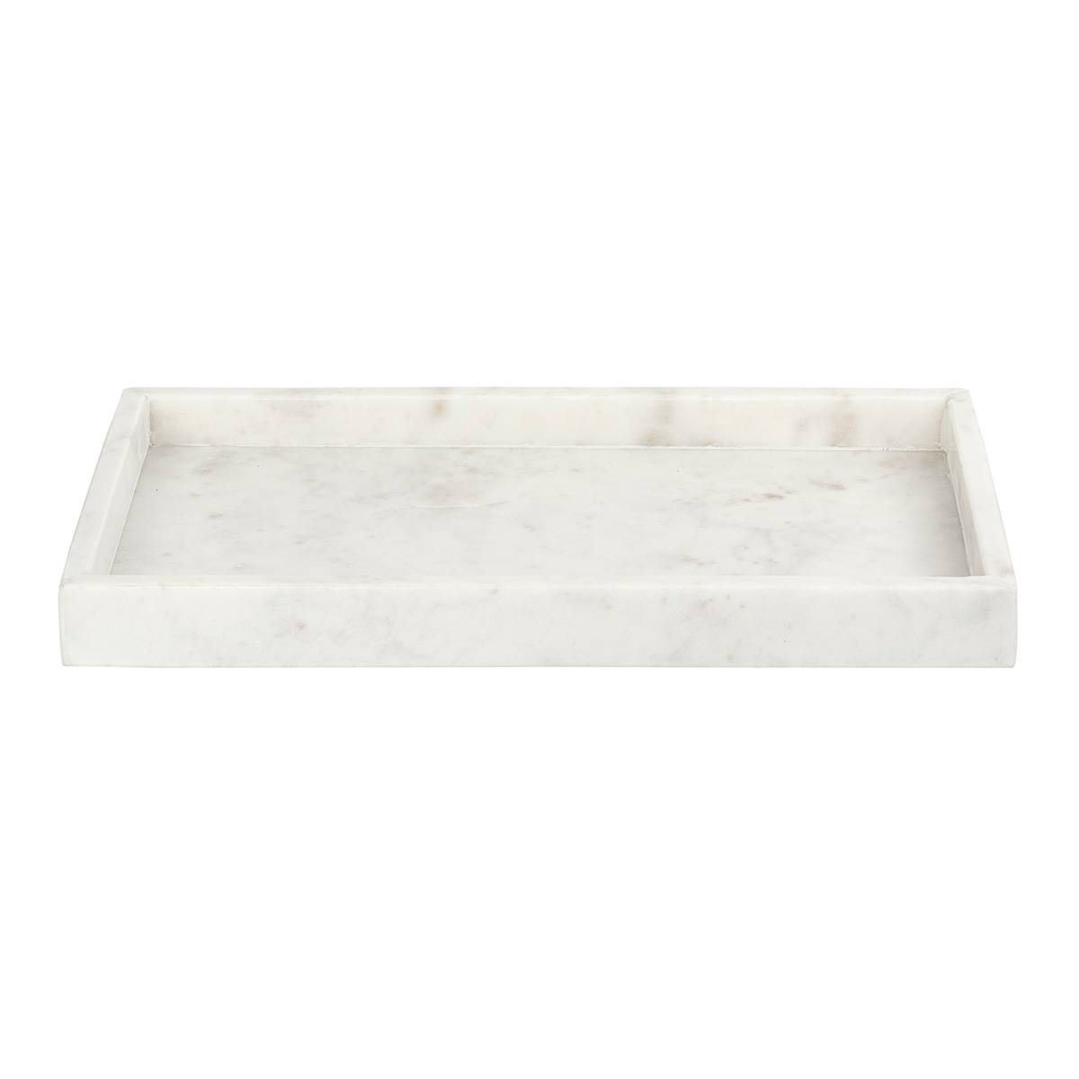 White Marbled Tray, 15x7
