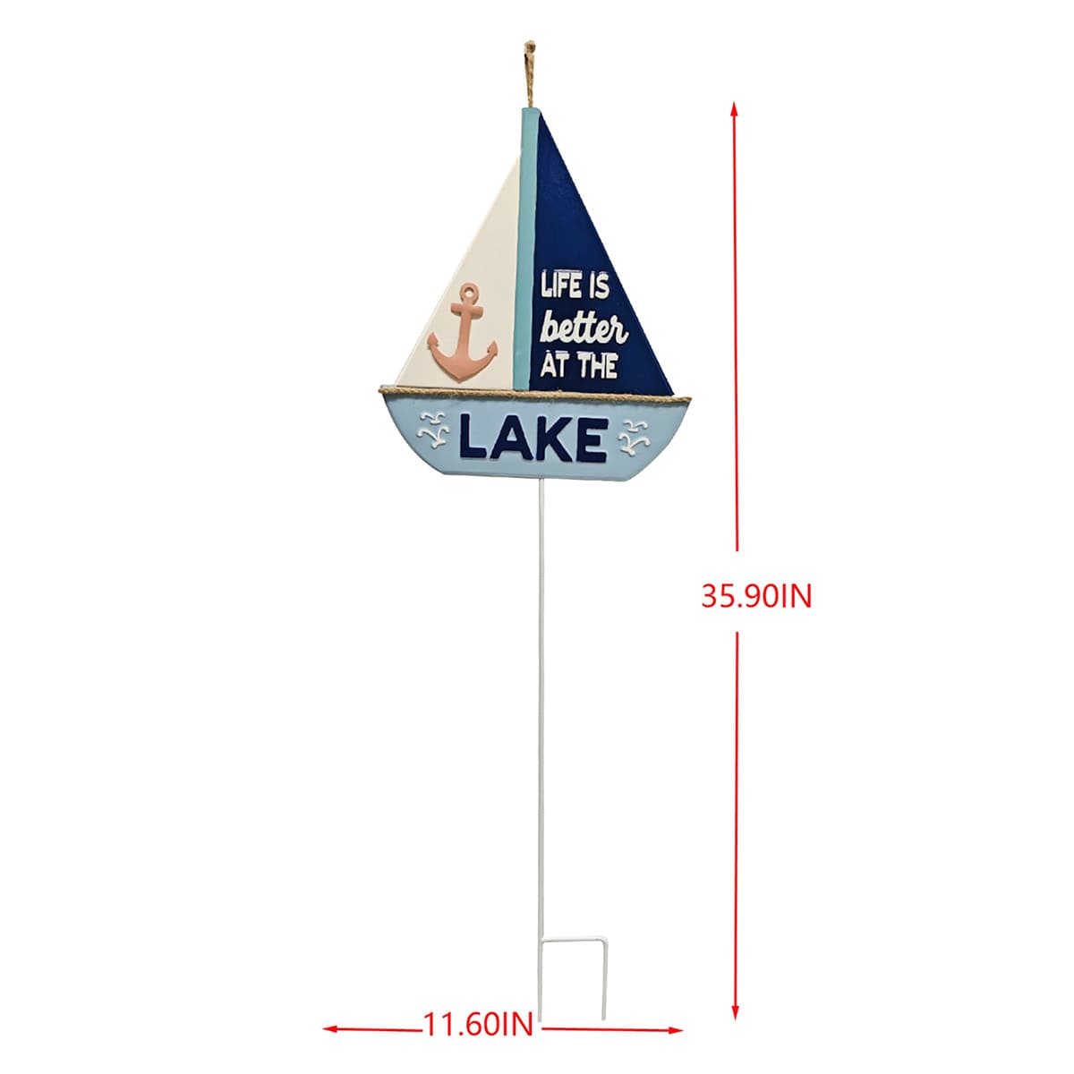 36In Metal Sailboat Stake