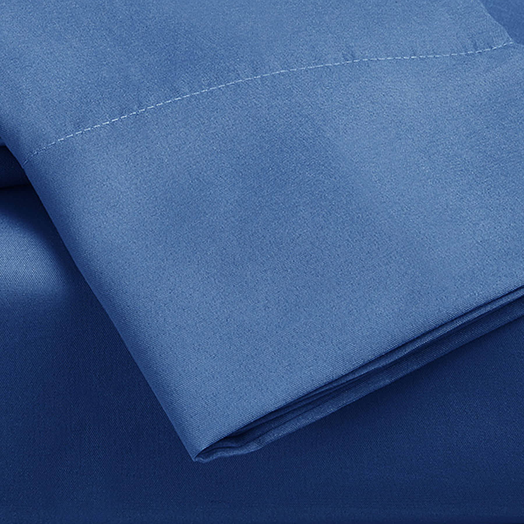3-Piece Navy Blue Cooling Microfiber Sheet Set, Twin/Twin XL