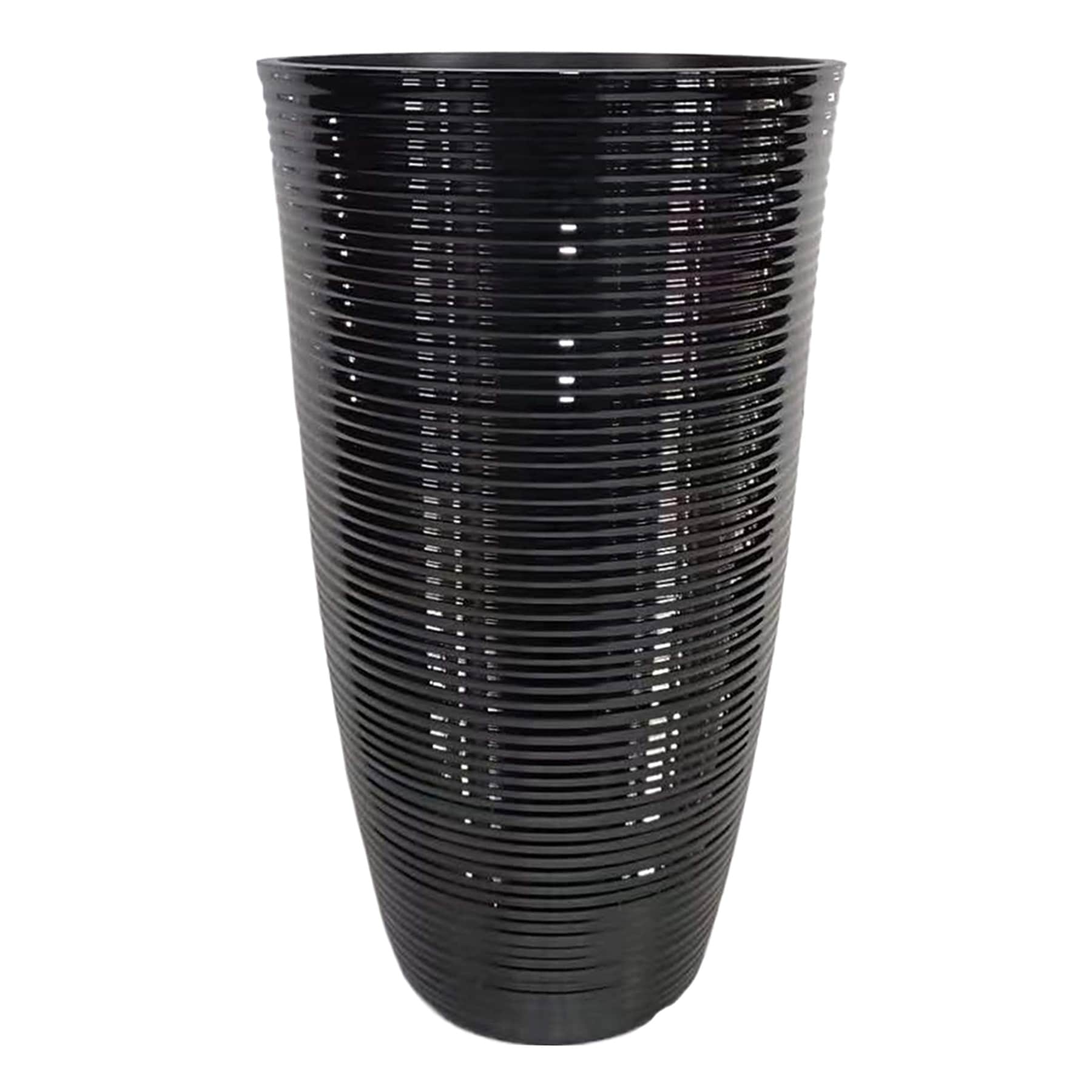 Millie Black Tall Outdoor Planter, Medium
