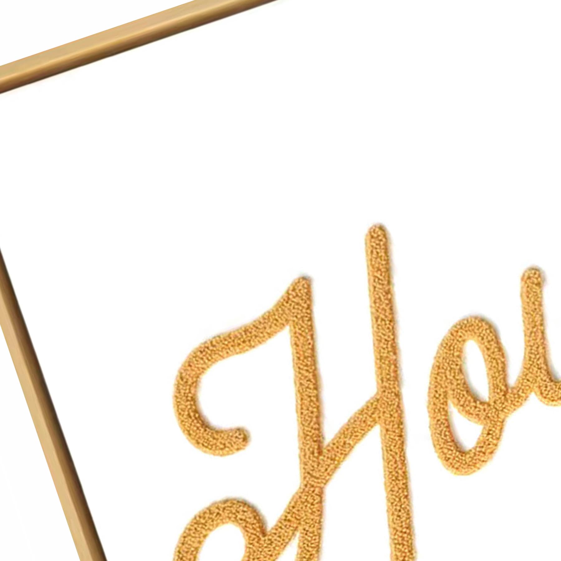 Howdy Embroidery Canvas Wall Art, 16x20