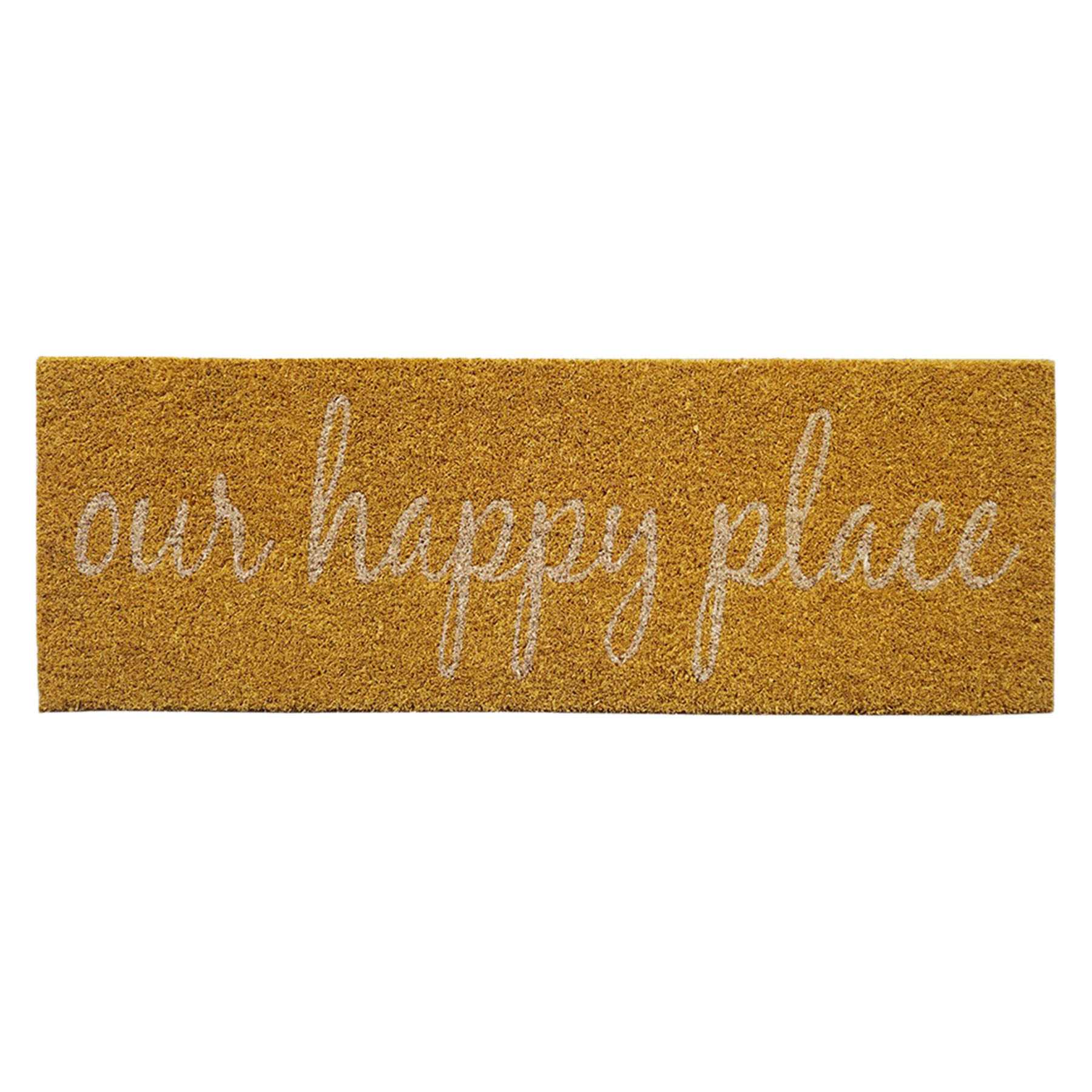 Honeybloom Boutique Our Happy Place Doormat, 10x30