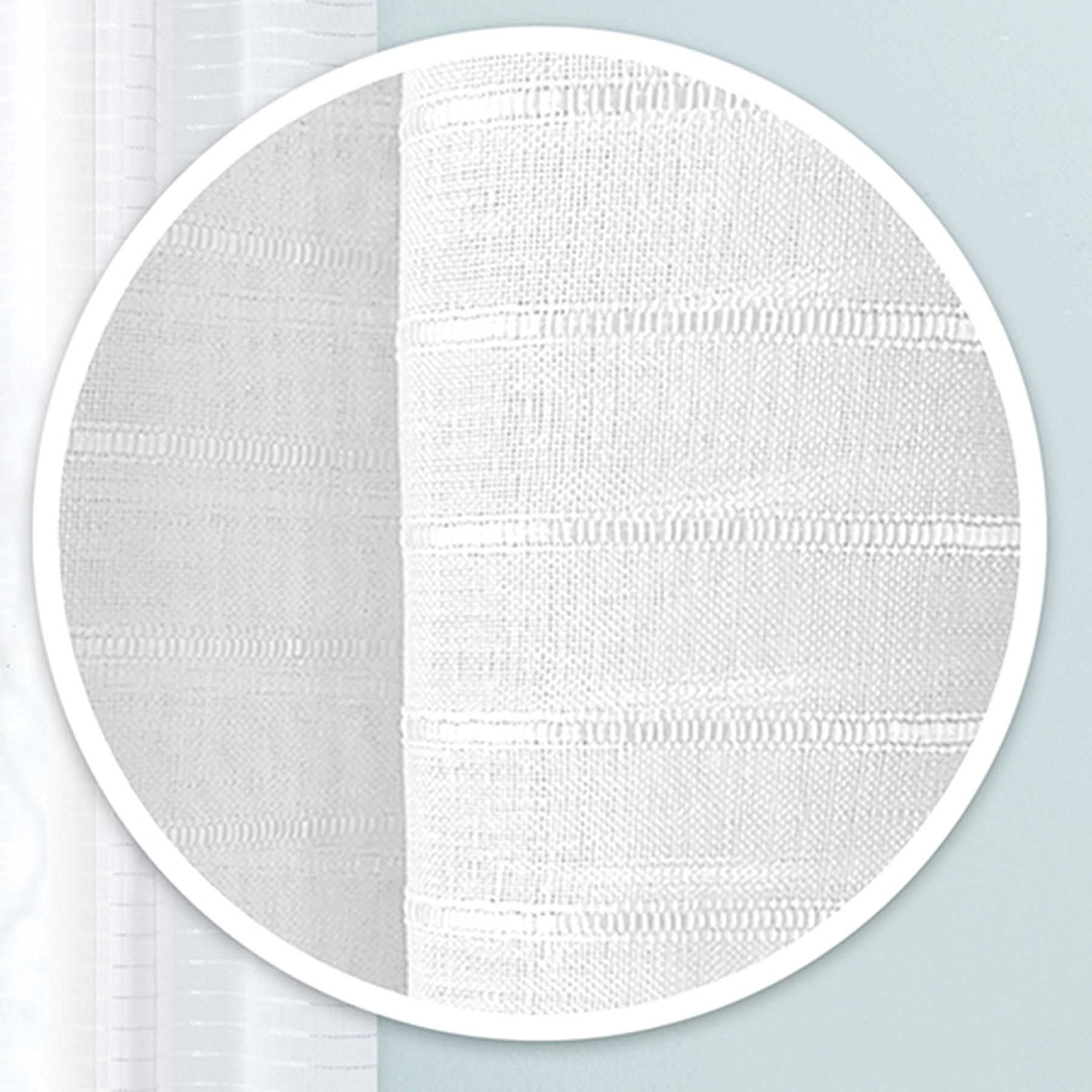 Tiny Dreamers White Striped Sheer Curtain Panel, 84"