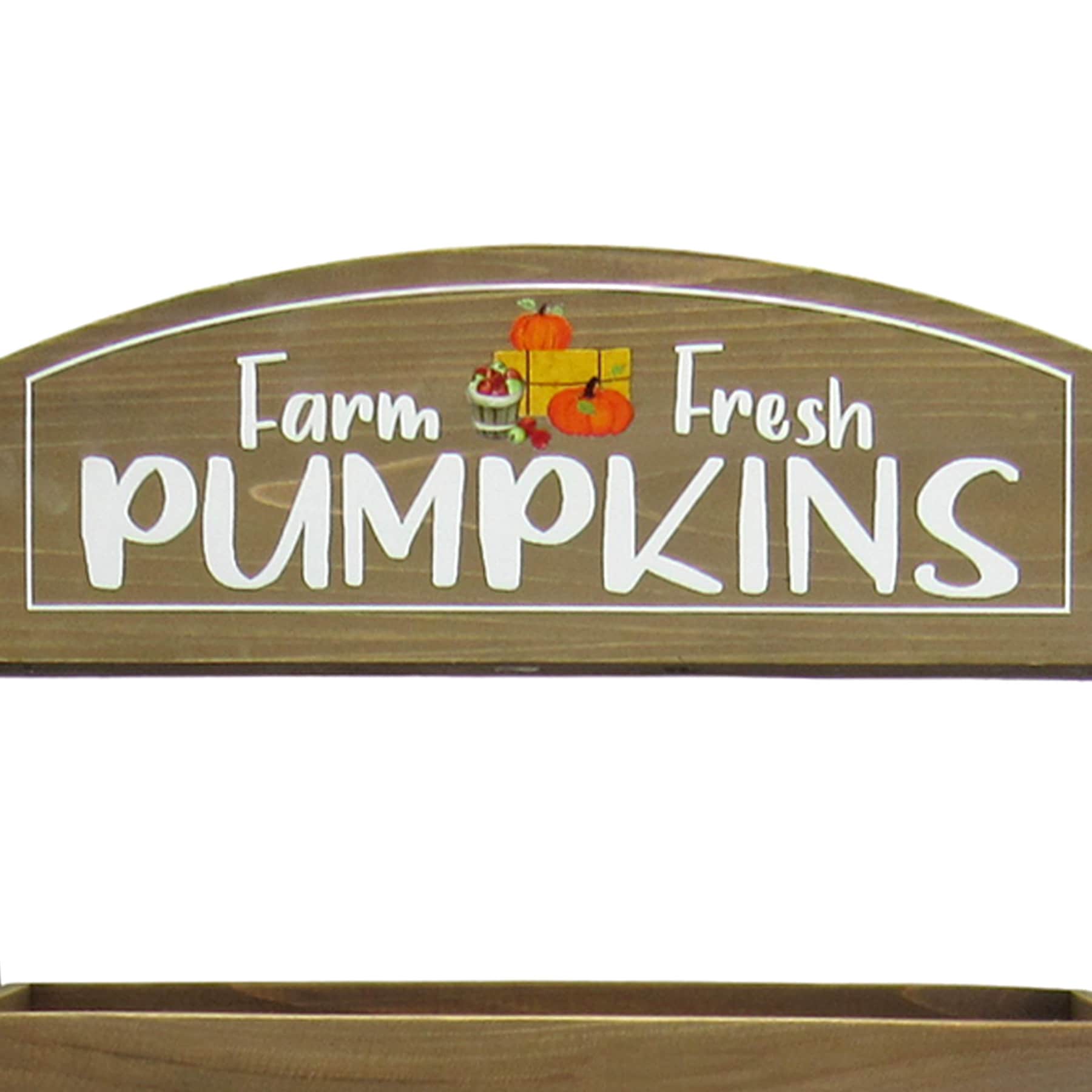 Homespun Harvest Natural 3-Teir Wooden Stand, 35"