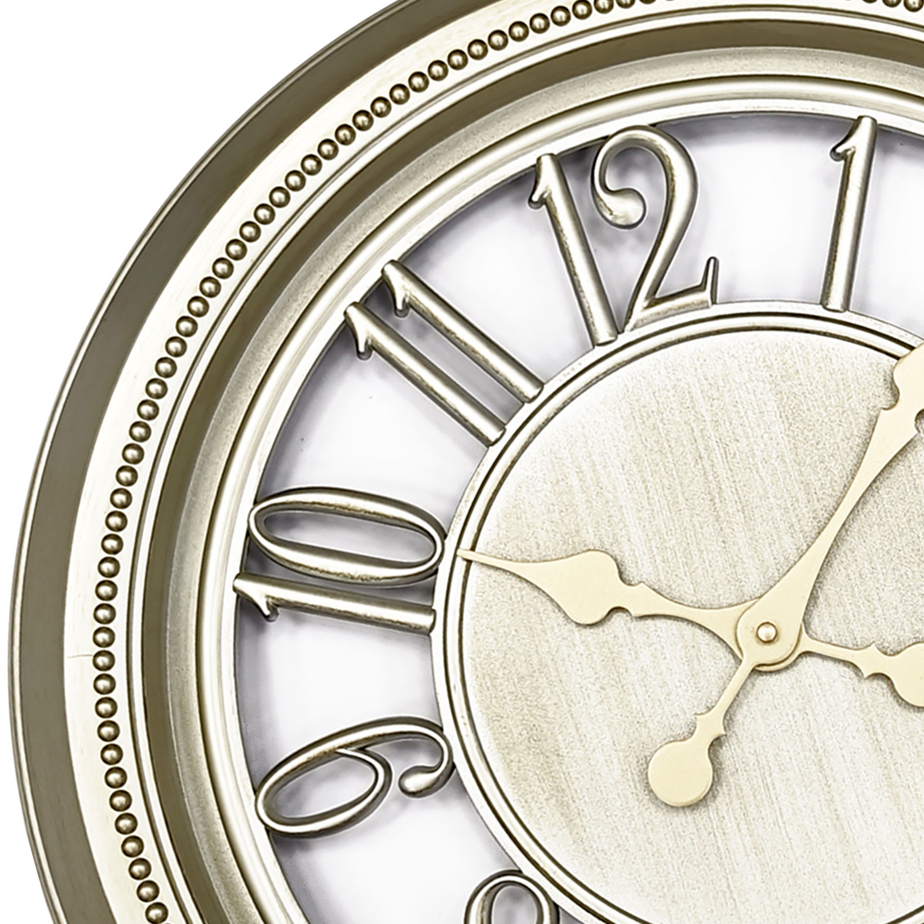 Champagne Finish Wall Clock, 22"