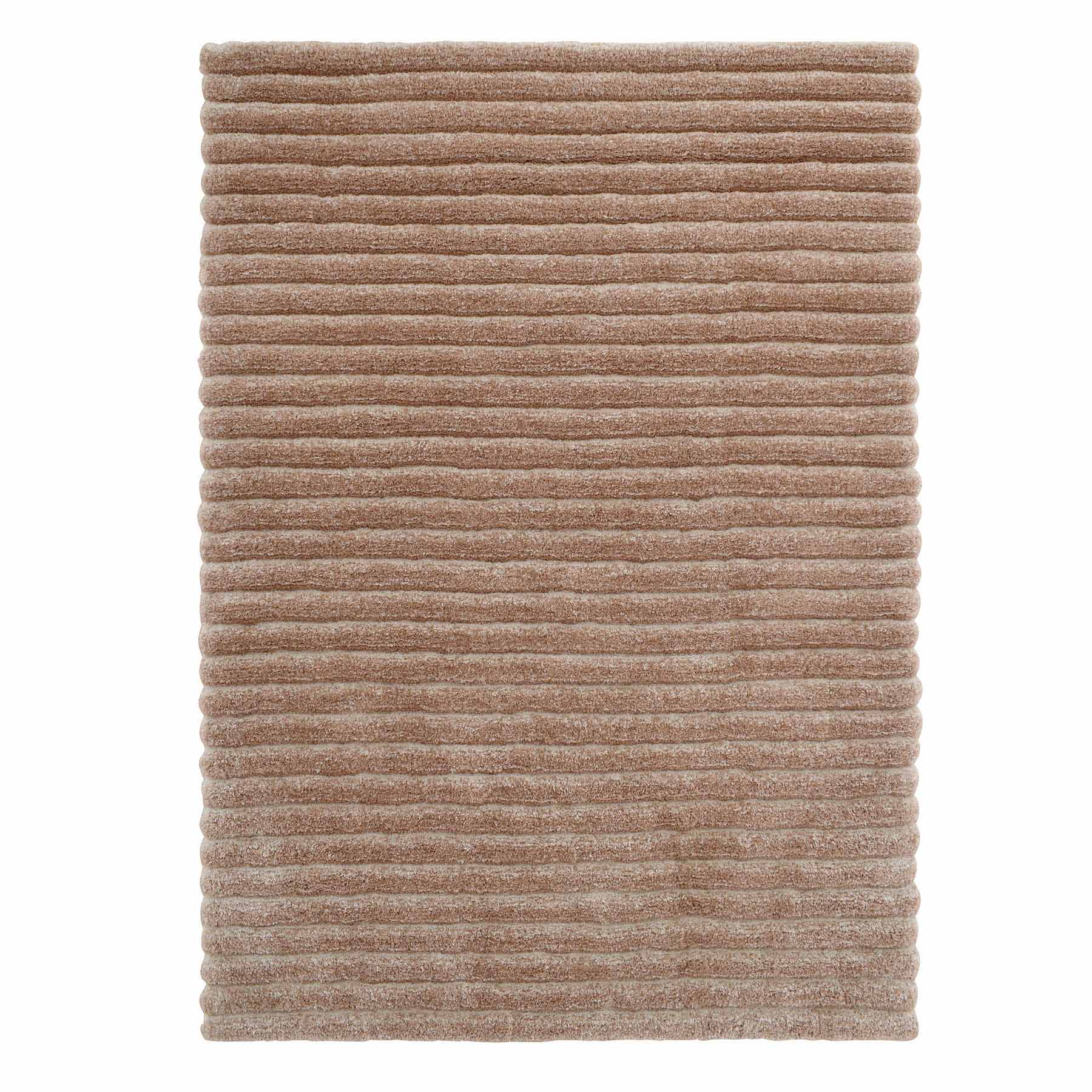 (A536) Nappa Neutral High-Low Area Rug, 5x8