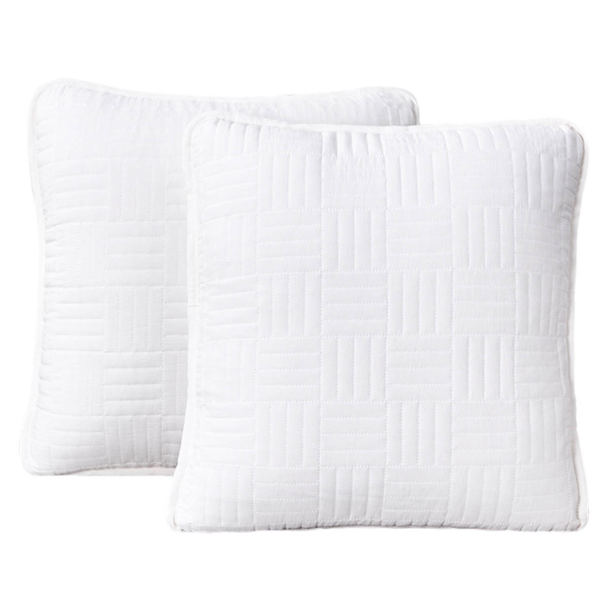 Crosby St. 2-Pack White Washed Microfiber Pillows, 18"