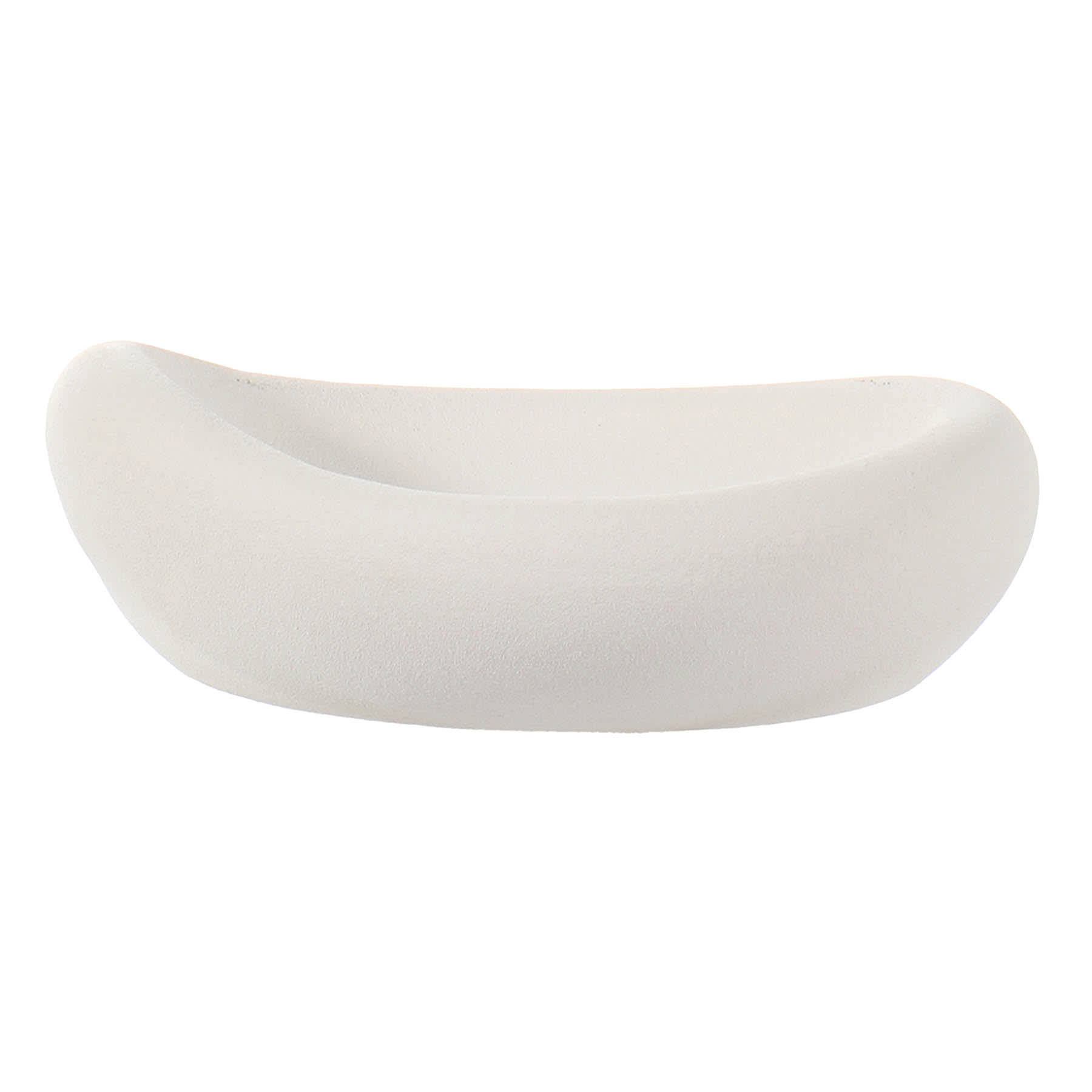 Matte White Textured Ceramic Bowl, 8"