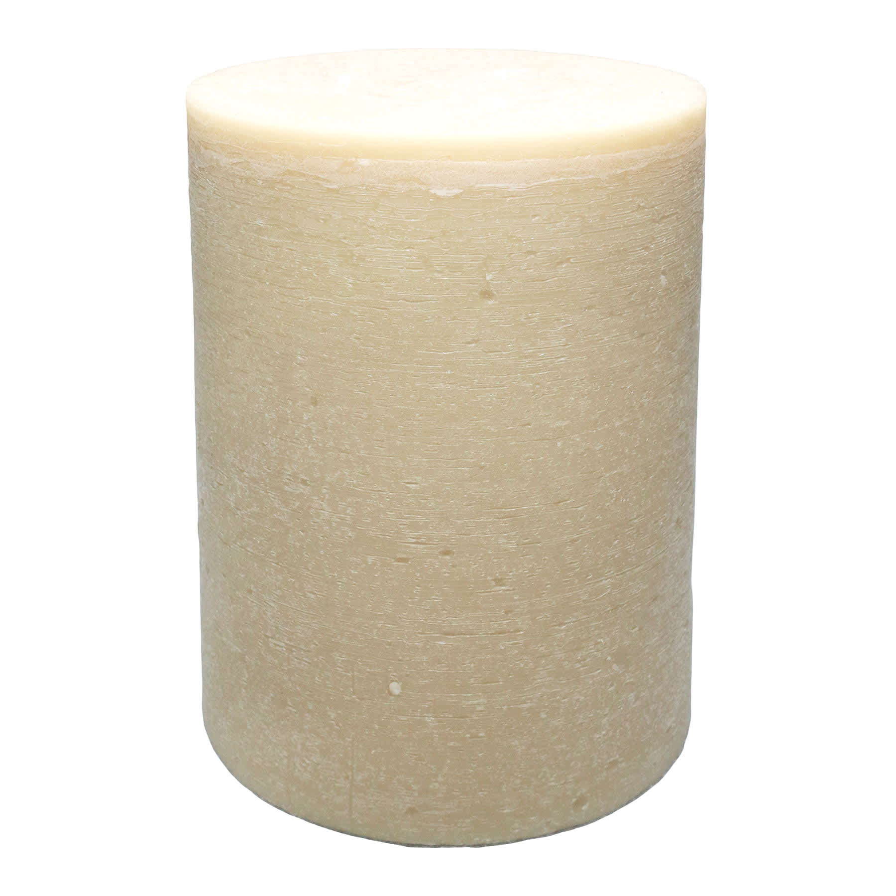 Honeybloom Tan Unscented Pillar Candle, 6x8