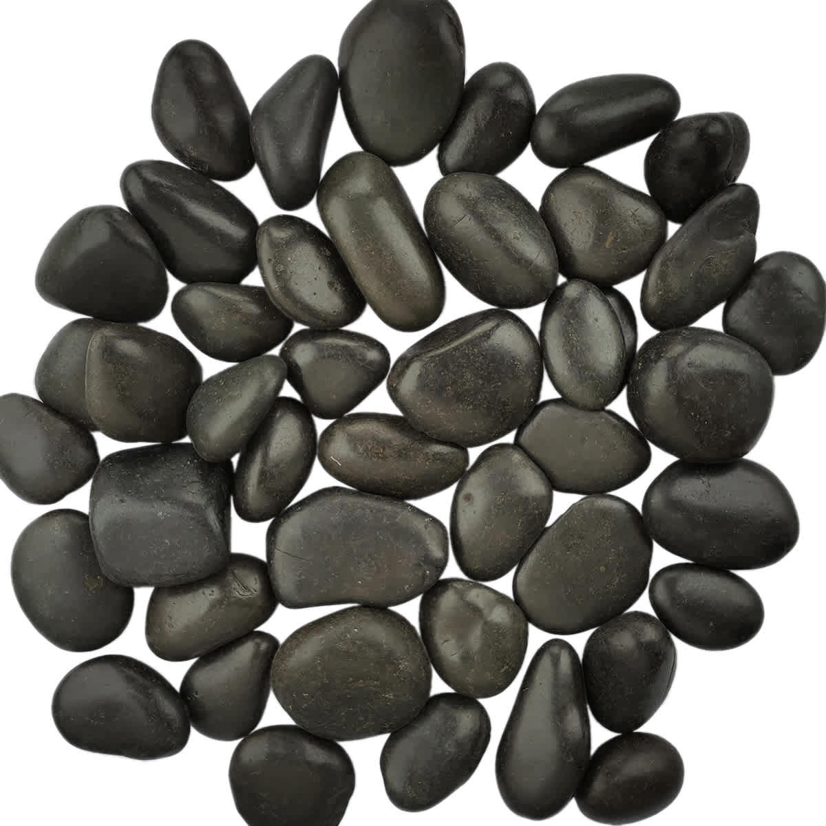 Black Decorative Outdoor Fountain Rocks, 15lb