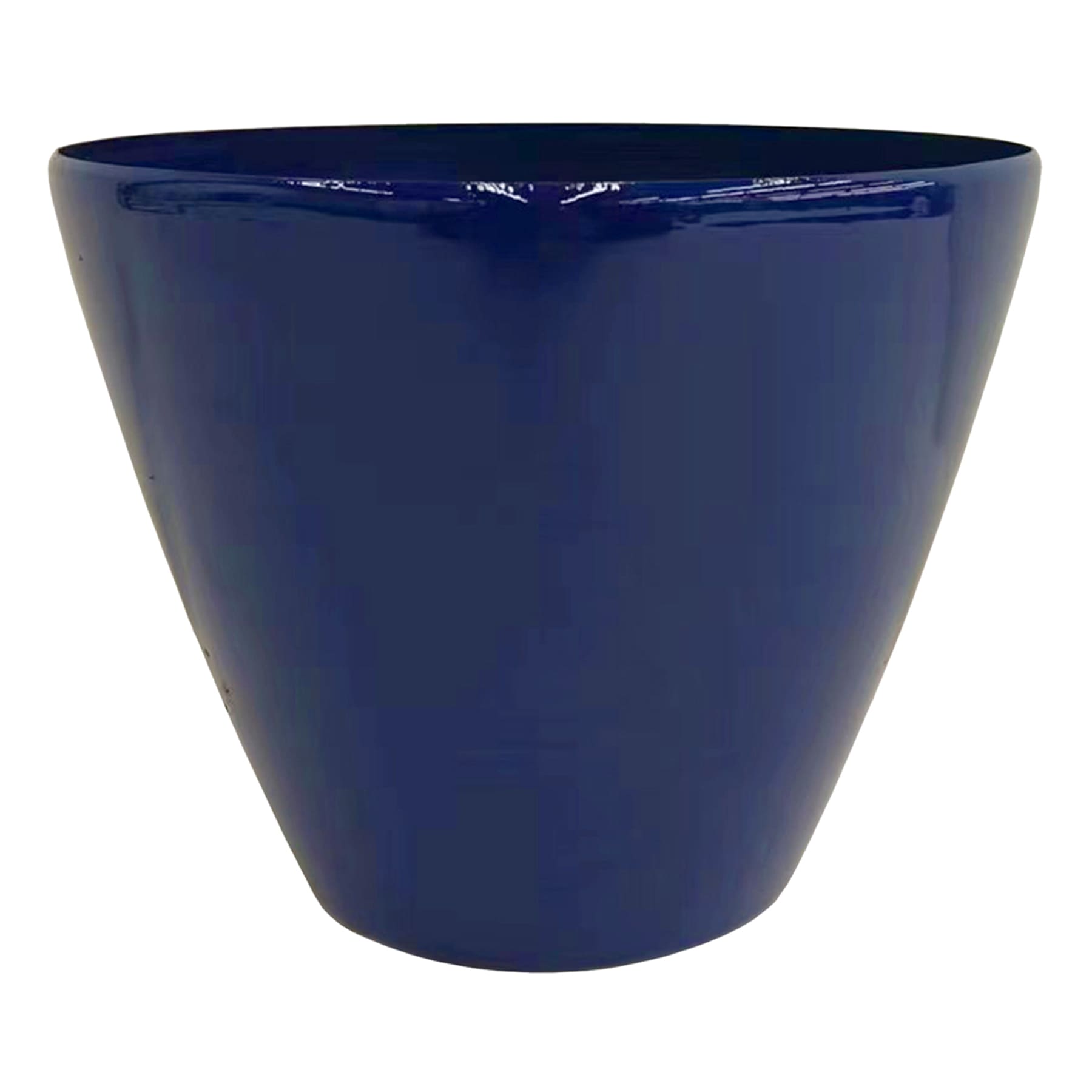 Navy Blue Synthetic Egg Outdoor Planter, Small