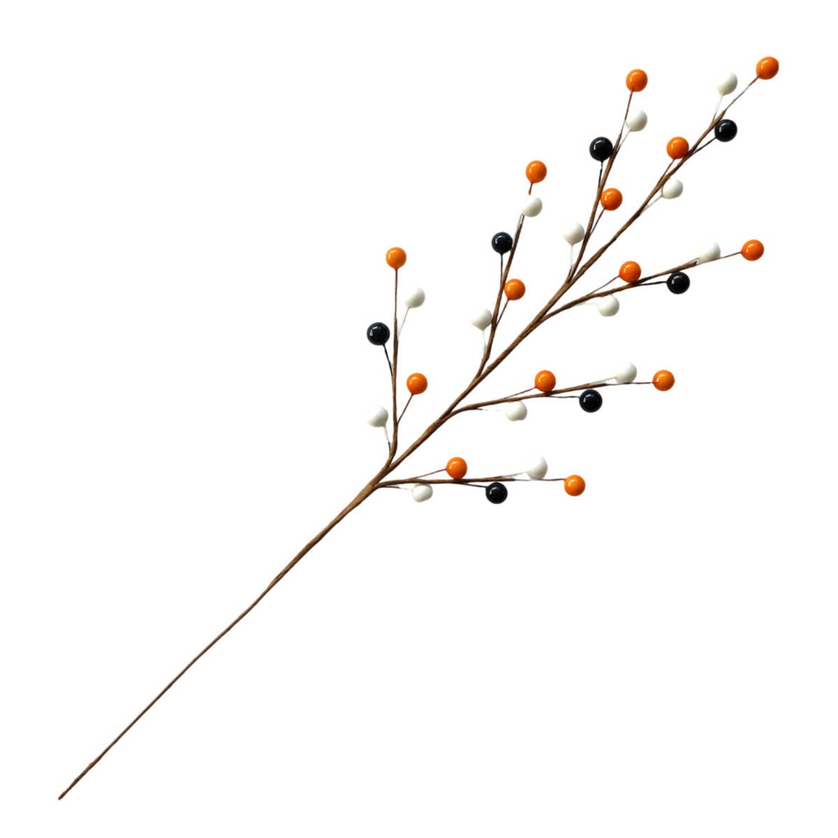 3-Pack Orange, Black & White Berry Stem, 19"