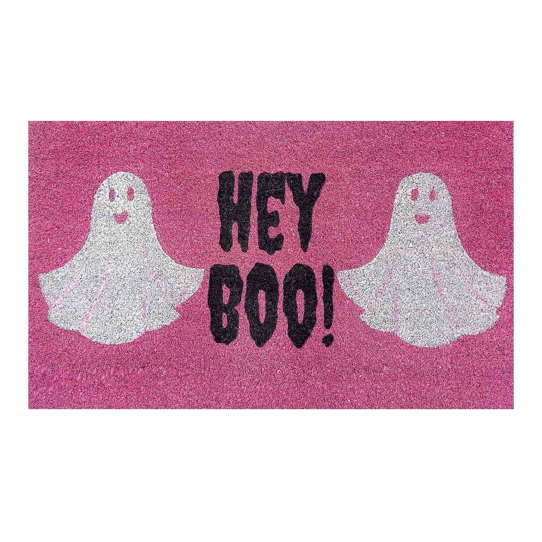 Hey Boo! Ghost Coir Mat, 18x30