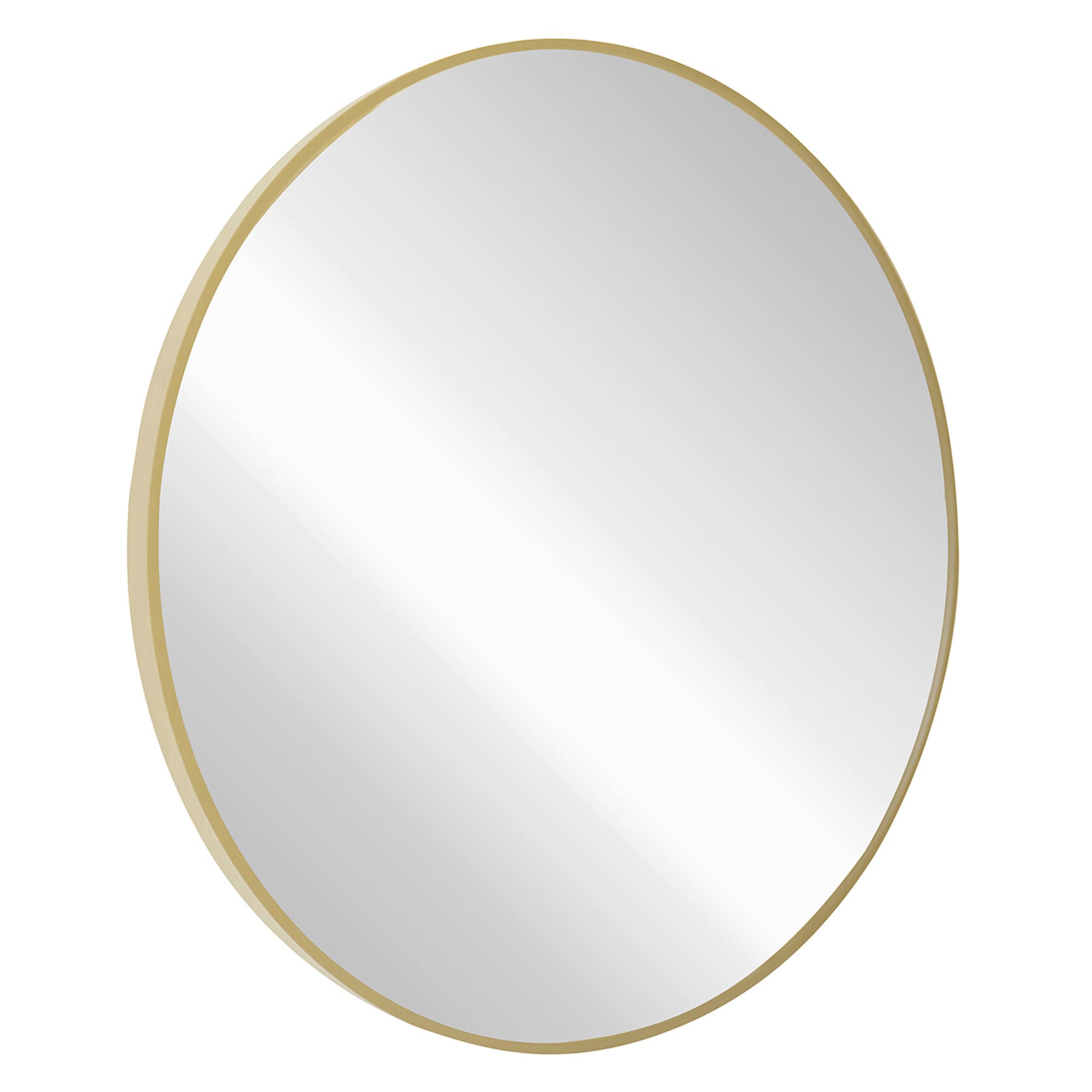 Gold Round Wall Mirror, 30"