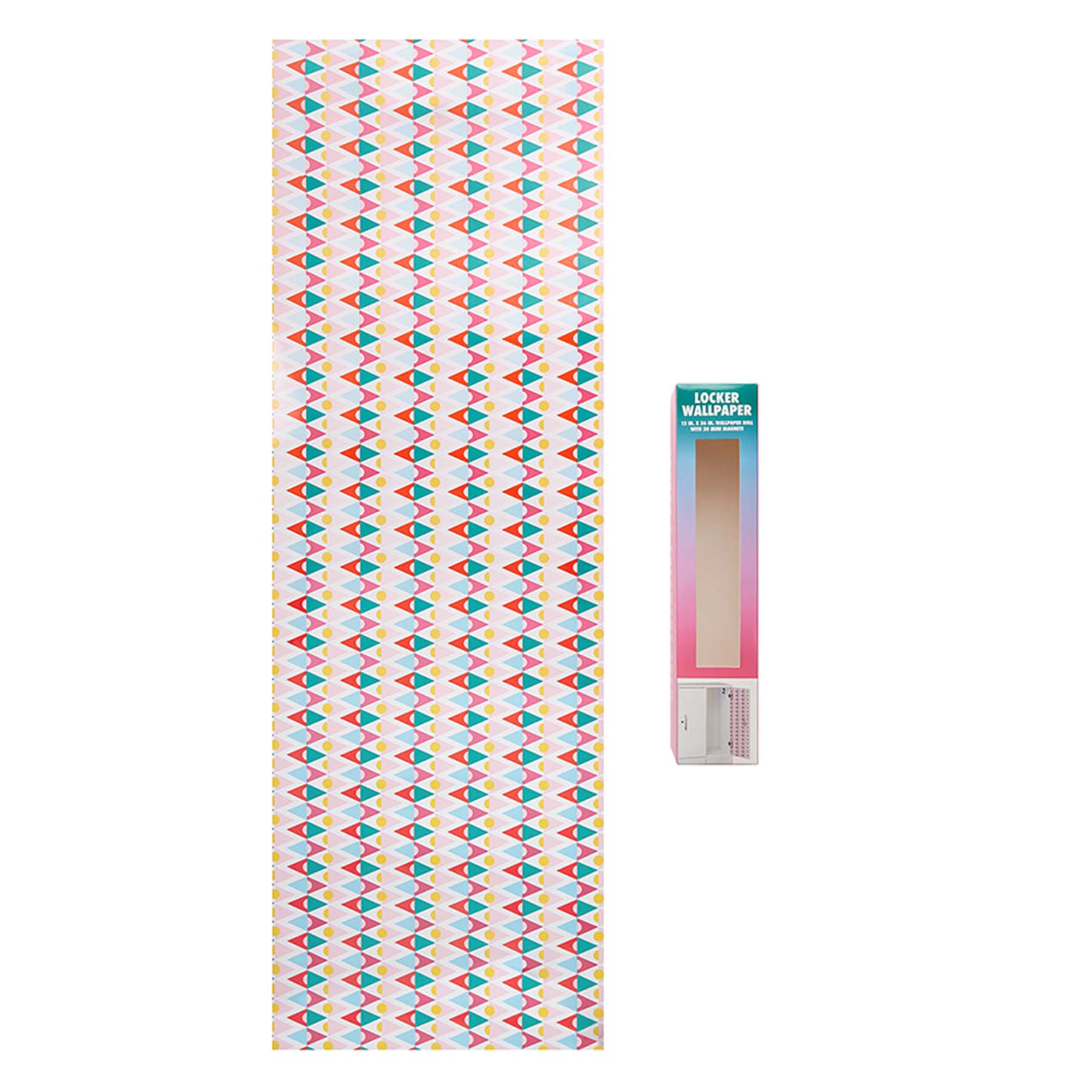 Multicolor Geometric Printed Locker Wallpaper