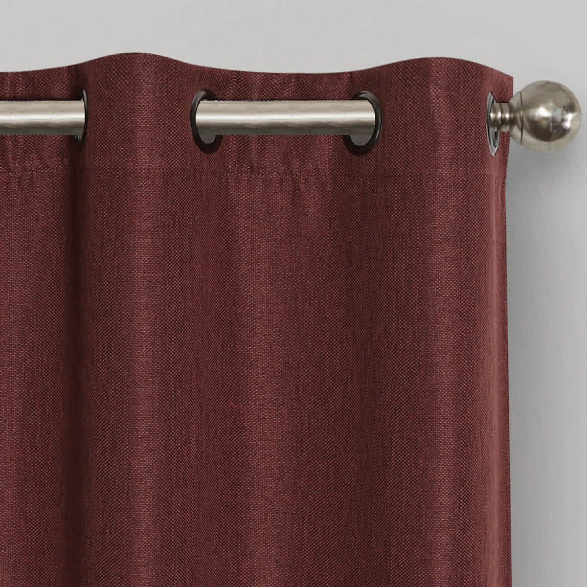 Rockwell Burgundy Blackout Grommet Curtain Panel, 84"