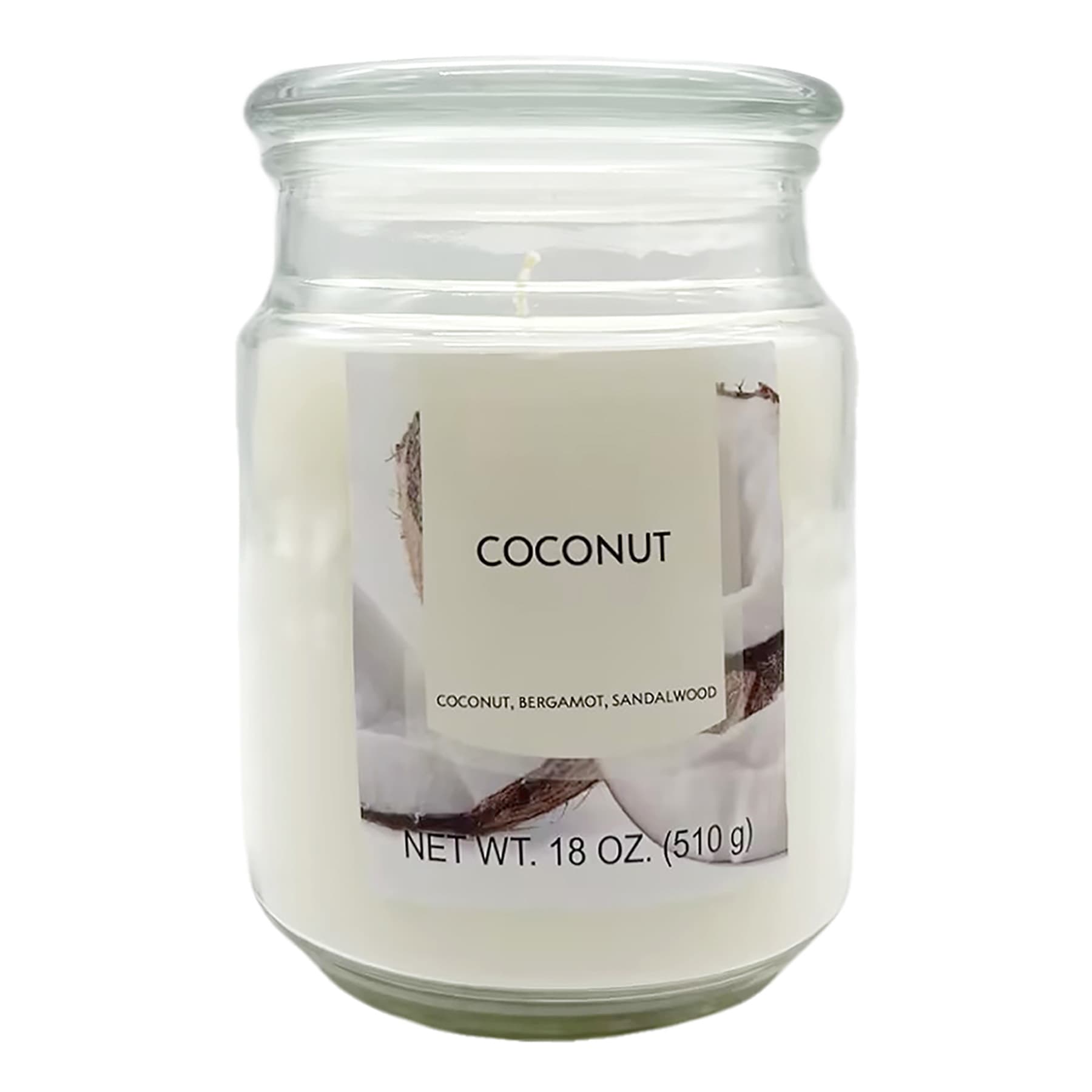 Coconut Scented Jar Candle, 18oz
