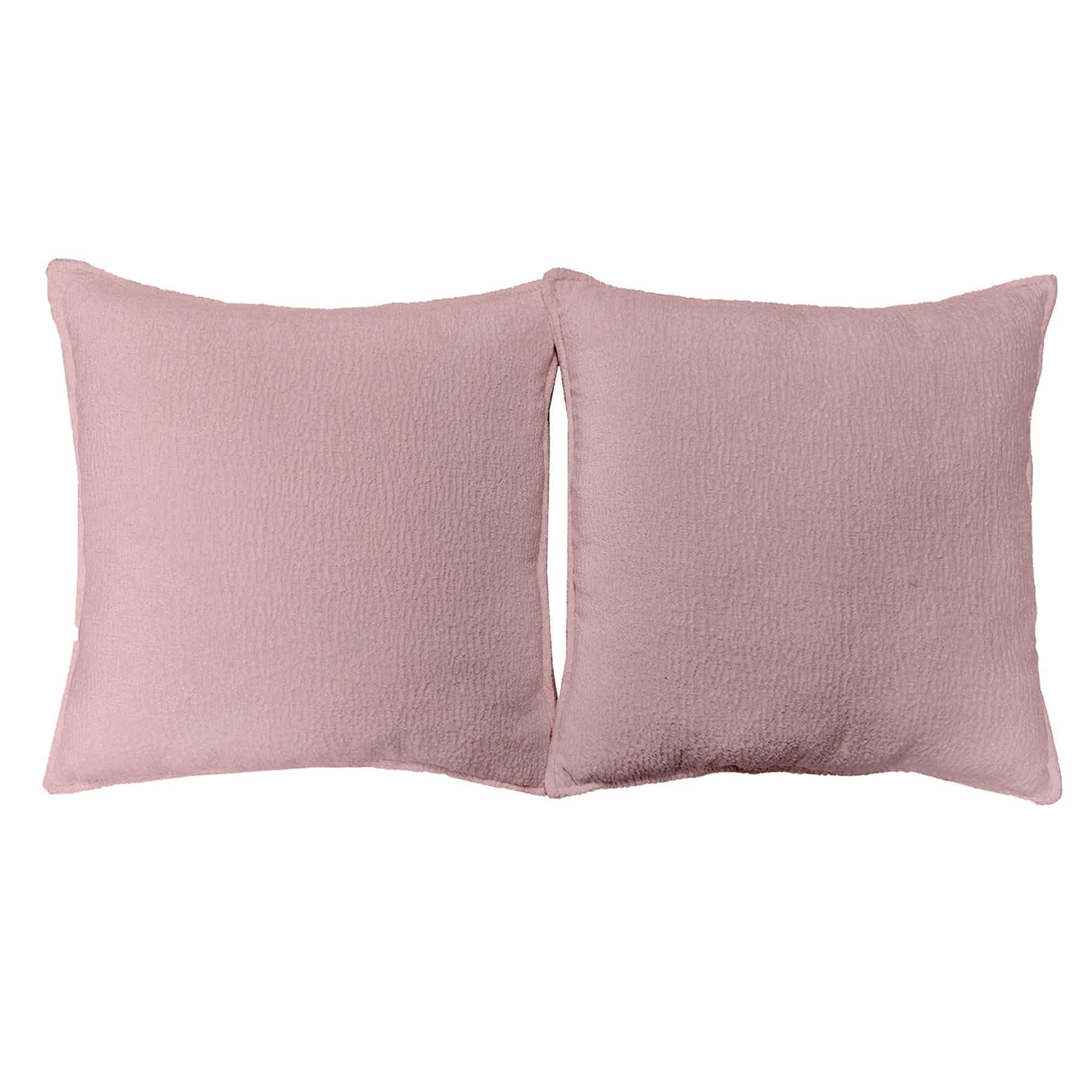 2-Pack Purple Textured Chenille Throw Pillows, 18"