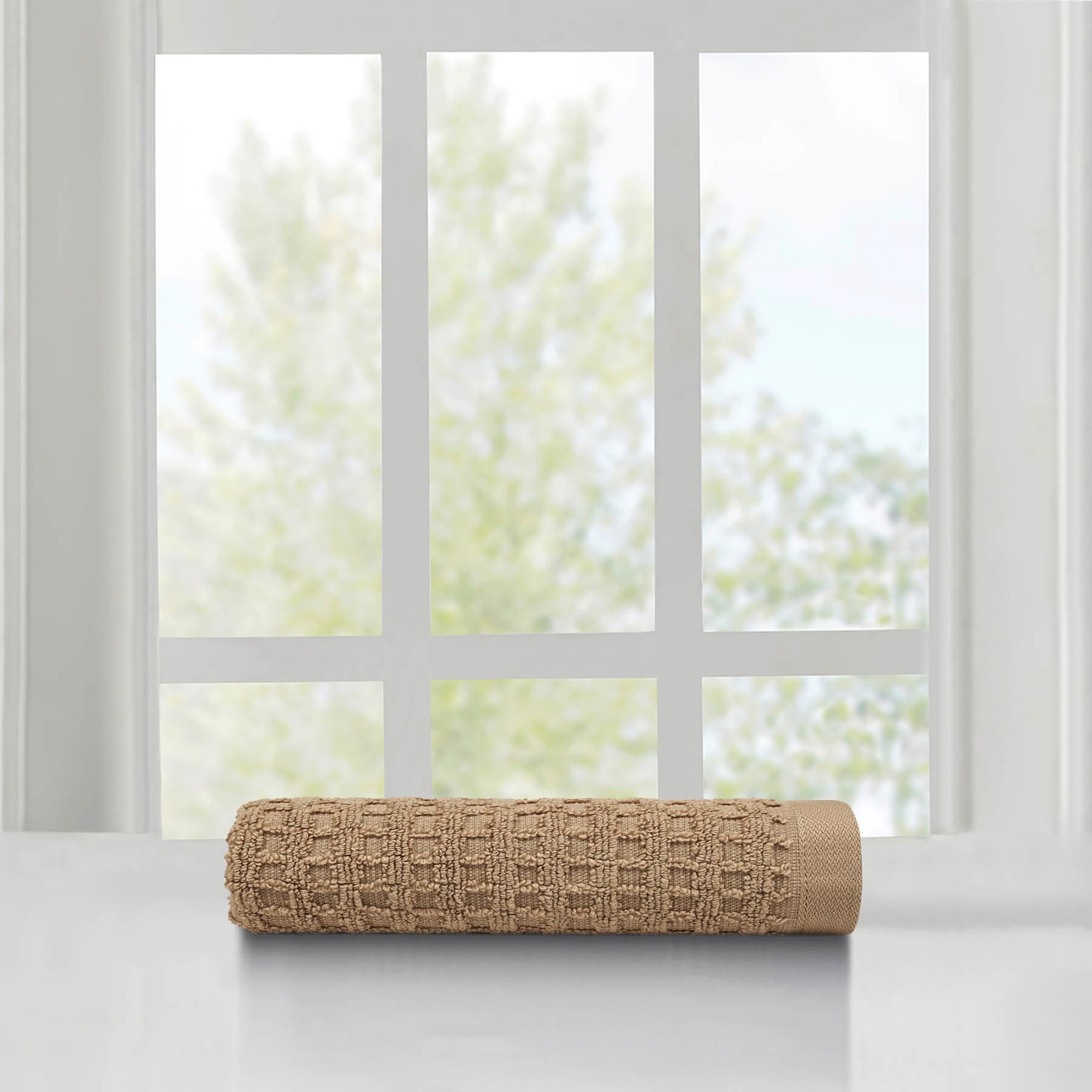 Crosby St. Portobello Terry Waffle Cotton Hand Towel, 16x28