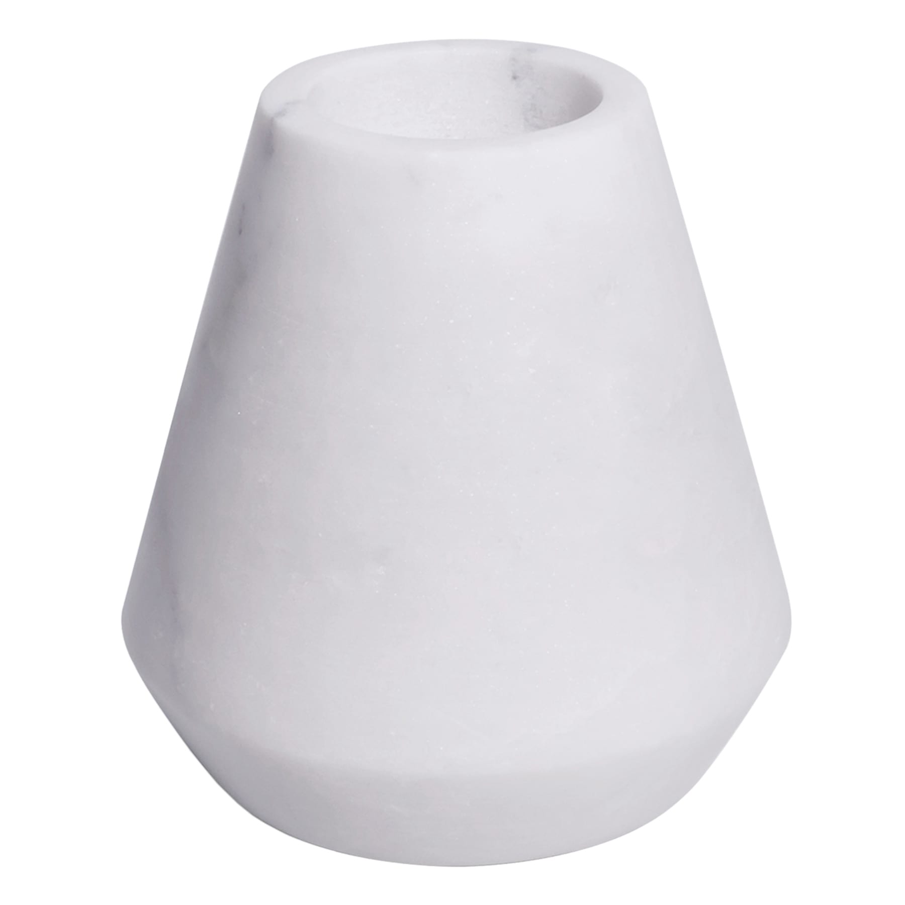 White Marble Tealight Candle Holder, 4"