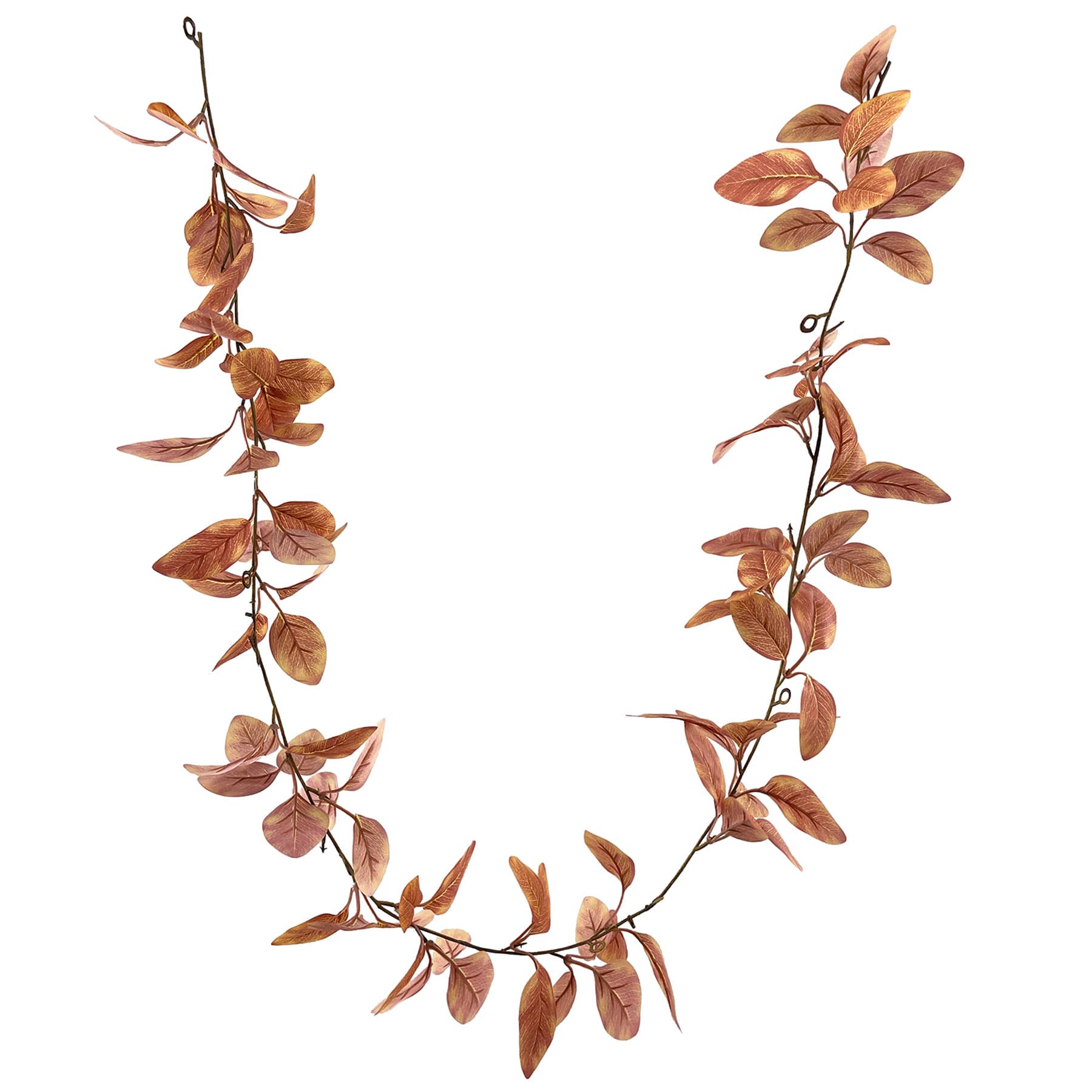 Orange Leaves Coiled Garland, 60"