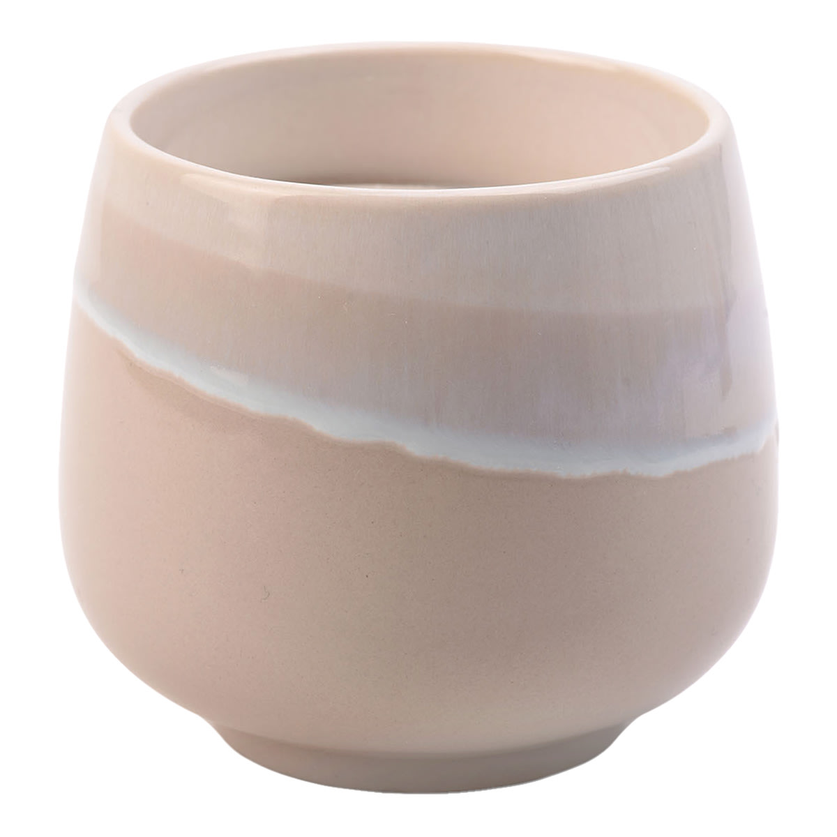 Tan Reactive Glaze Ceramic Citronella Candle, 13oz