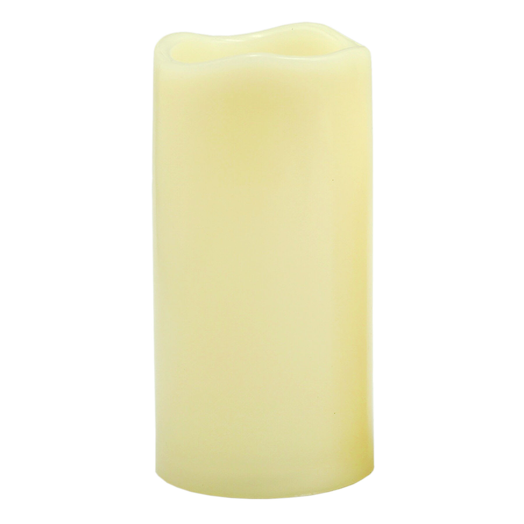 Set of 3 Ivory LED Pillar Candles with 6 Hour Timer