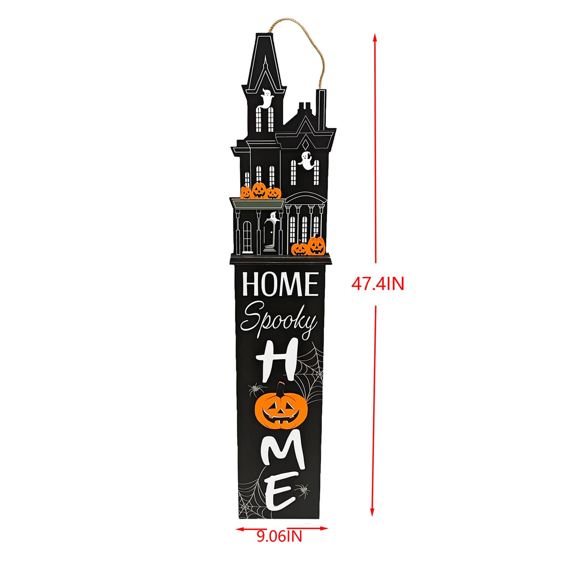 Happy Haunting Spooky Home Leaner, 47"