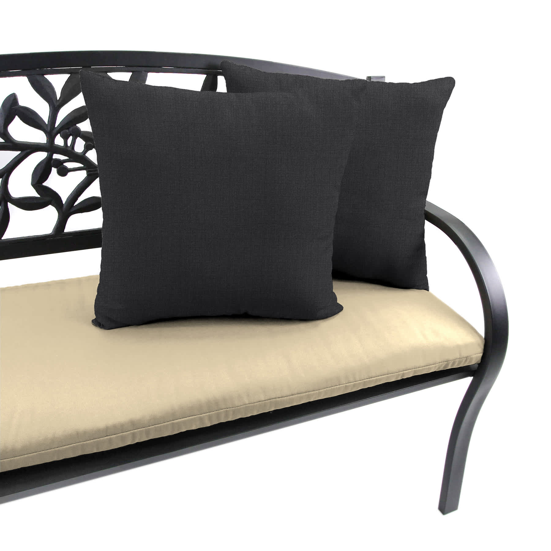 Crosby St. Sorvino Ash Premium Oversized Square Outdoor Throw Pillow, 20"