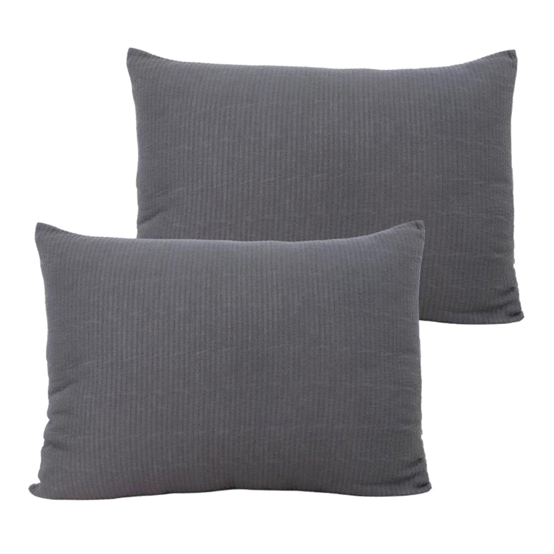 Honeybloom 3-Piece Dark Grey Cotton Dash Matelasse Comforter Set, King