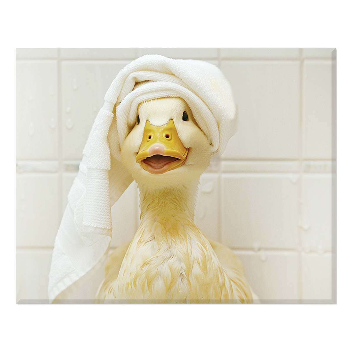 Ducky Bath Time Canvas Wall Art, 16x20