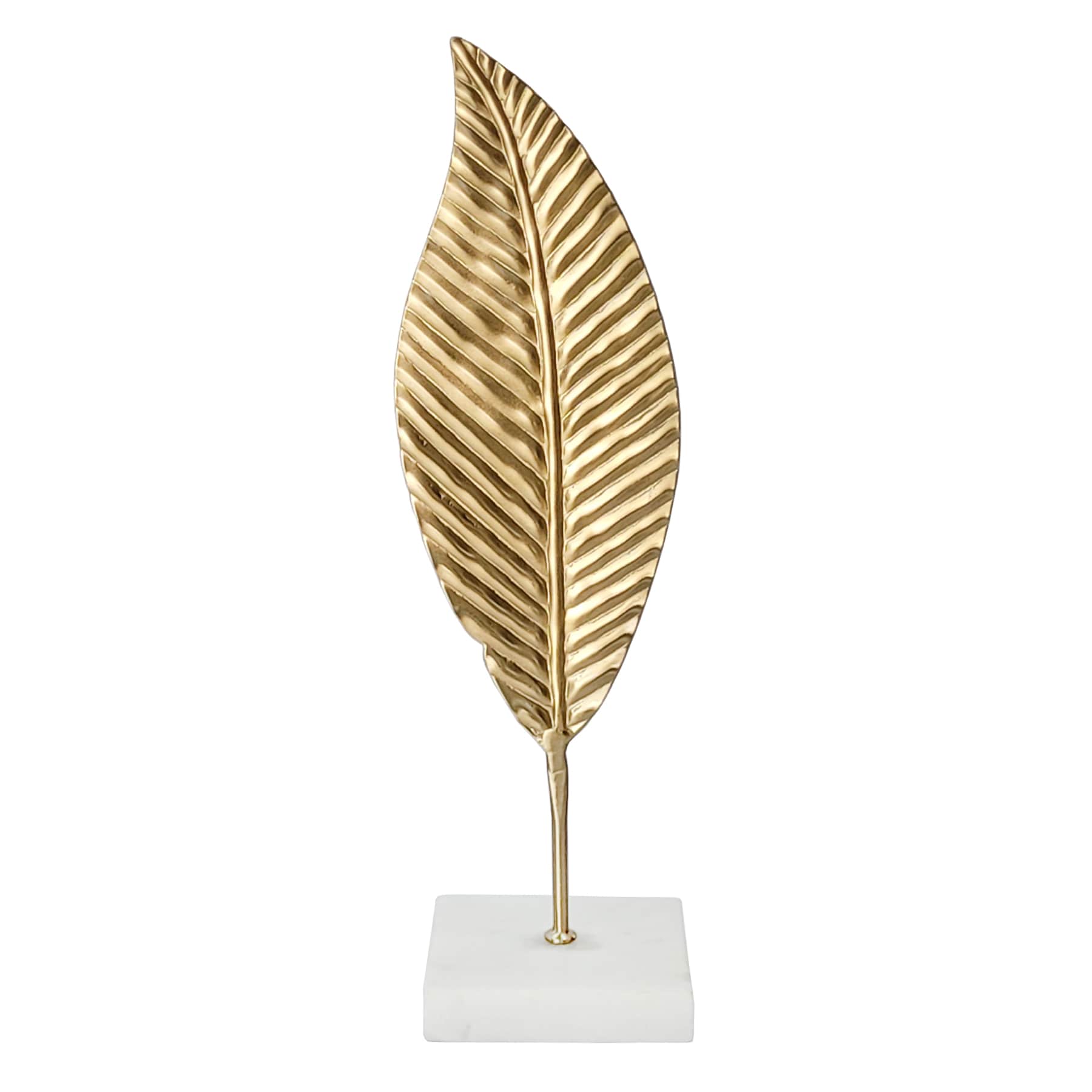 Gold Leaf Pedestal Decor, 11"