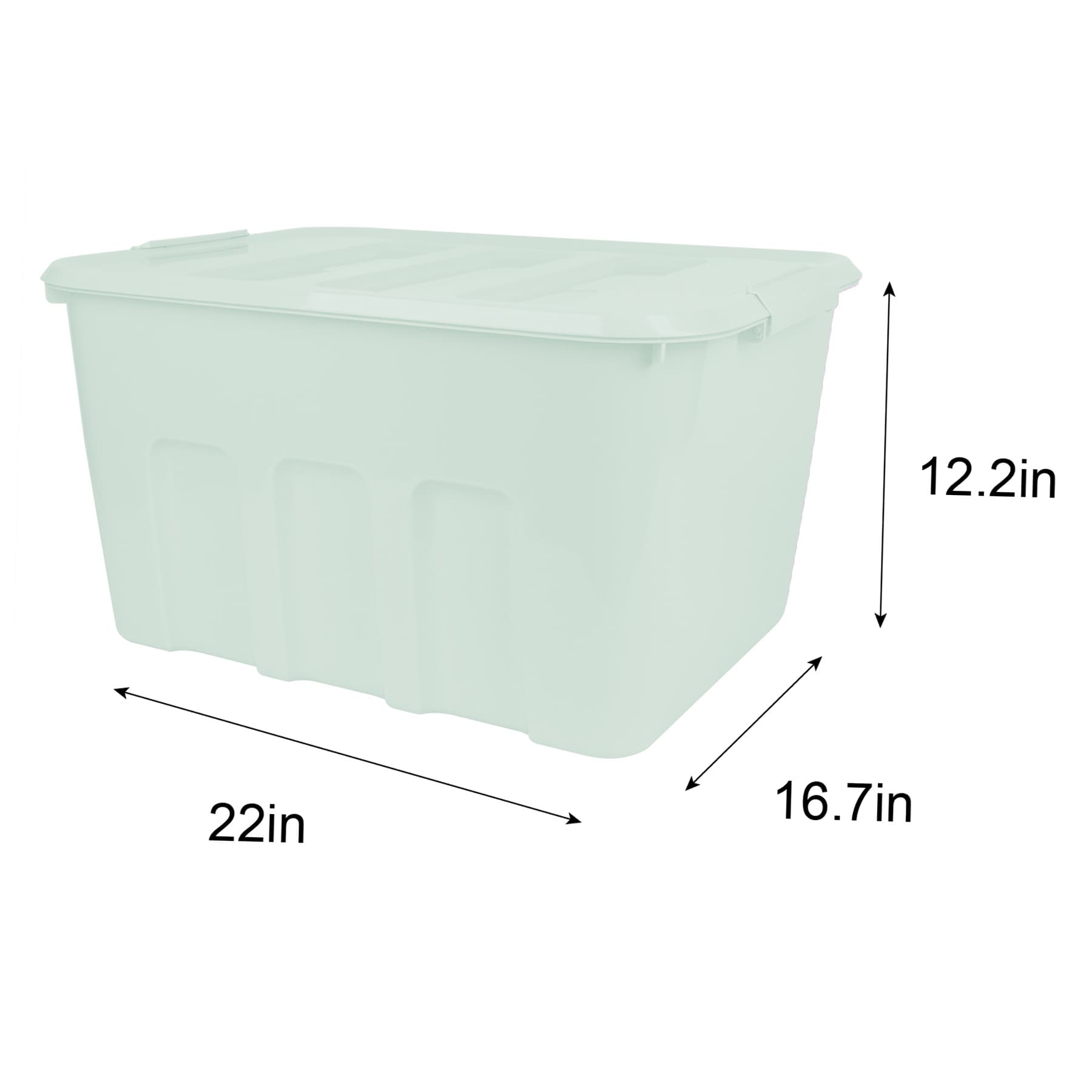 Mint Opaque Storage Tote, 52l