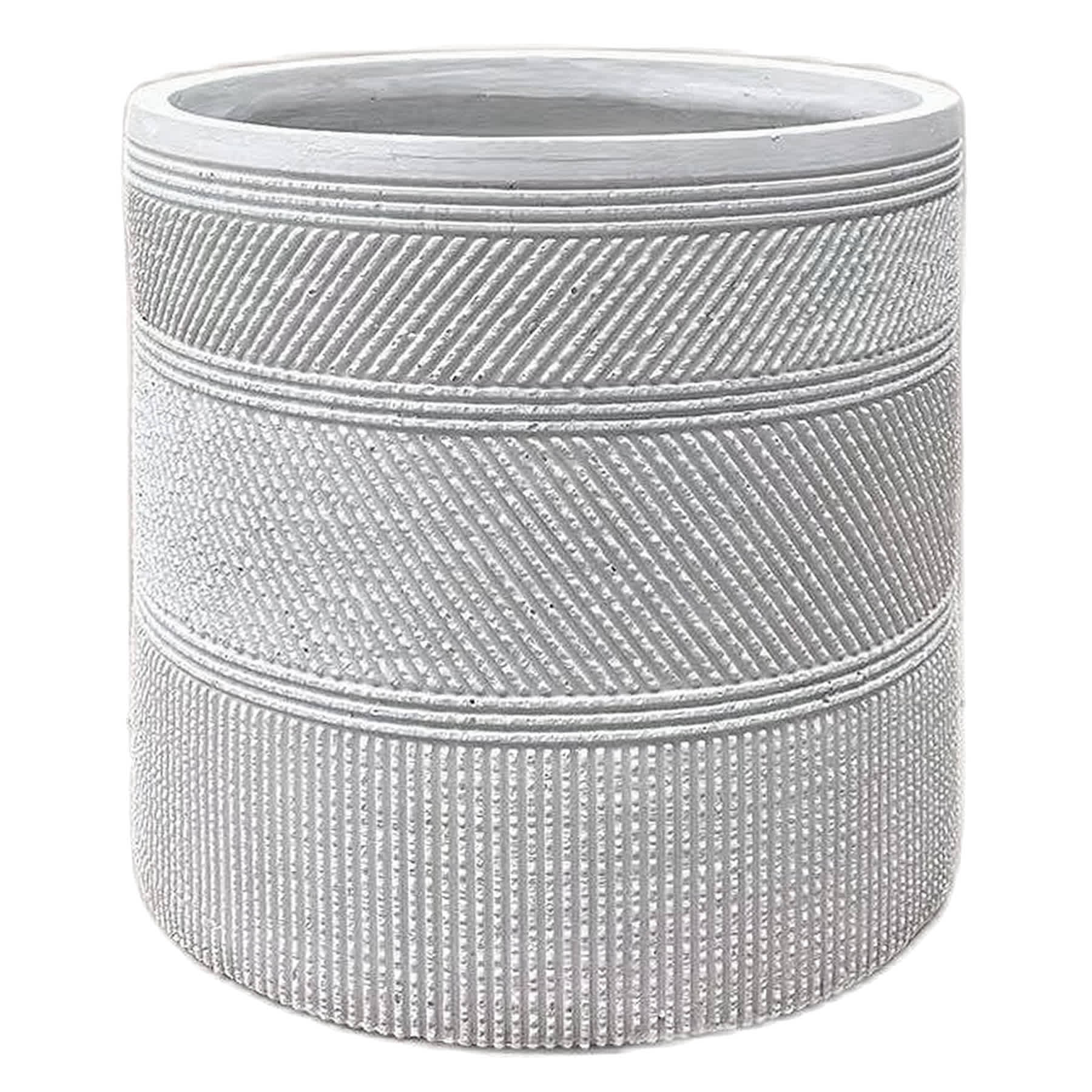 Found & Fable Austin White Outdoor Planter, Large