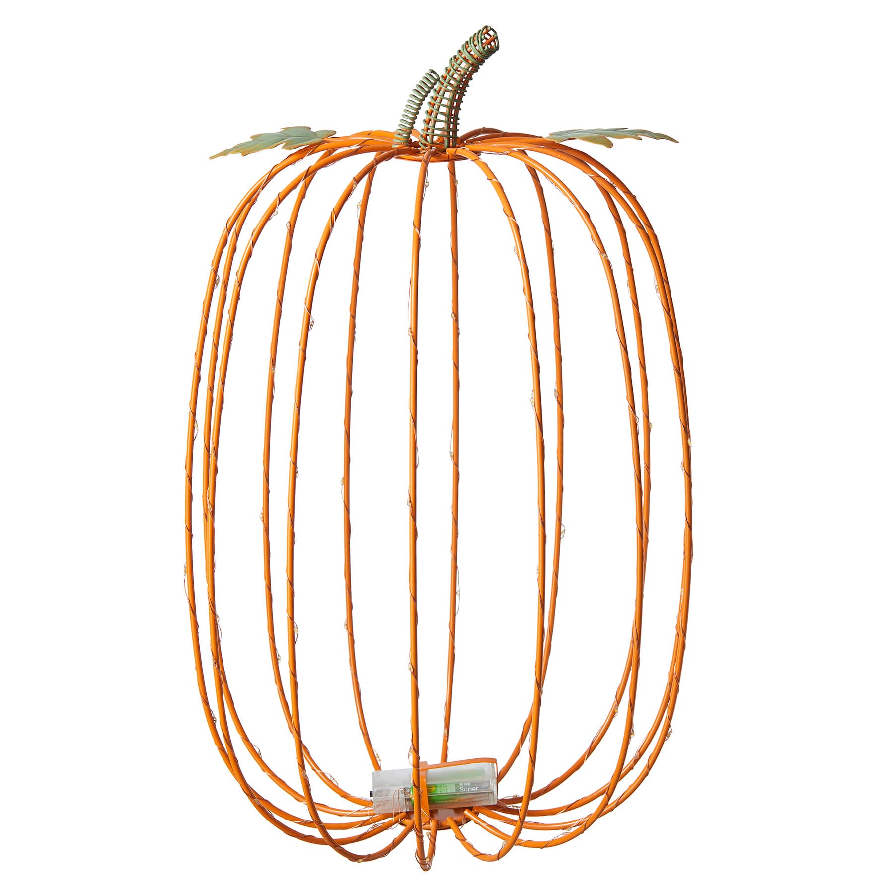 Homespun Harvest LED Wire Pumpkin Decor, 19.5"