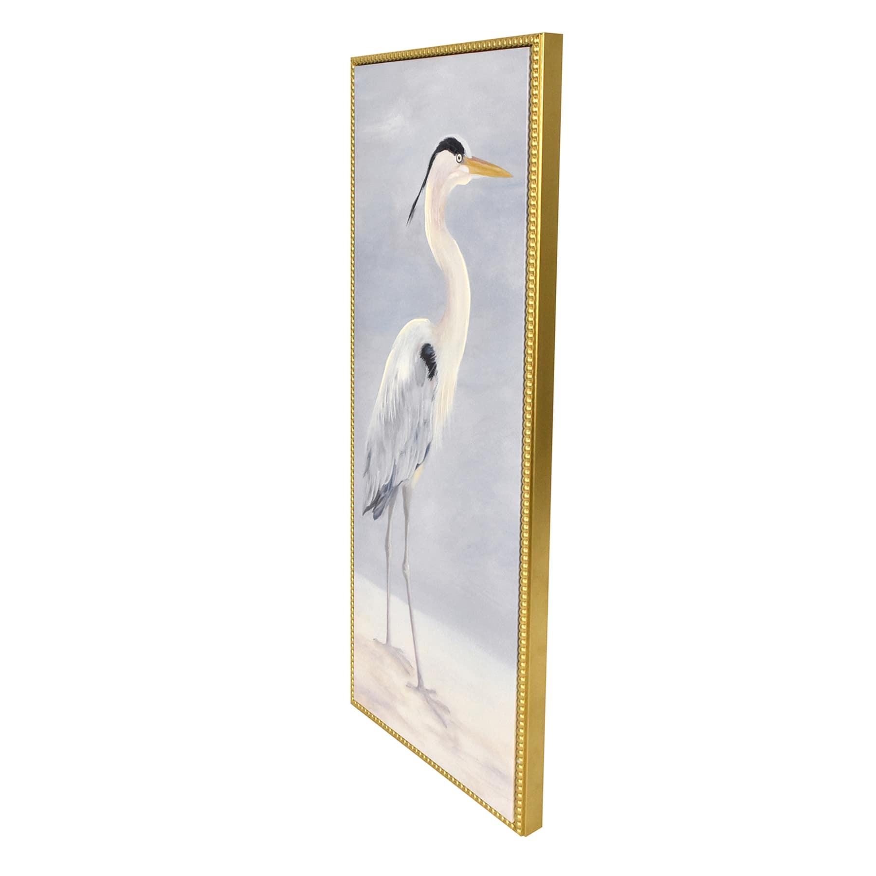 Providence Framed Heron Canvas Wall Art, 13x31