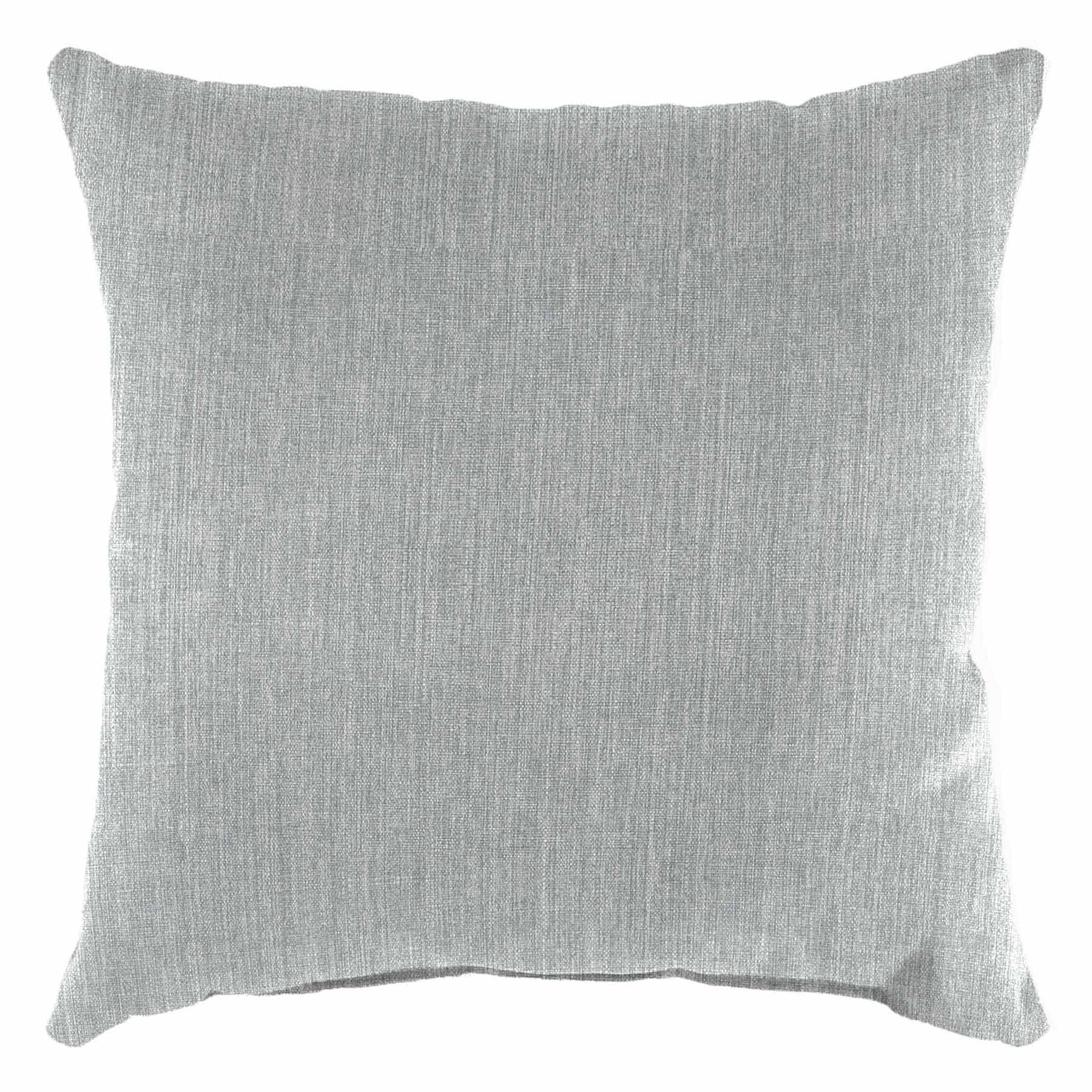 Tahiti Silver Oversized Square Outdoor Throw Pillow, 20"