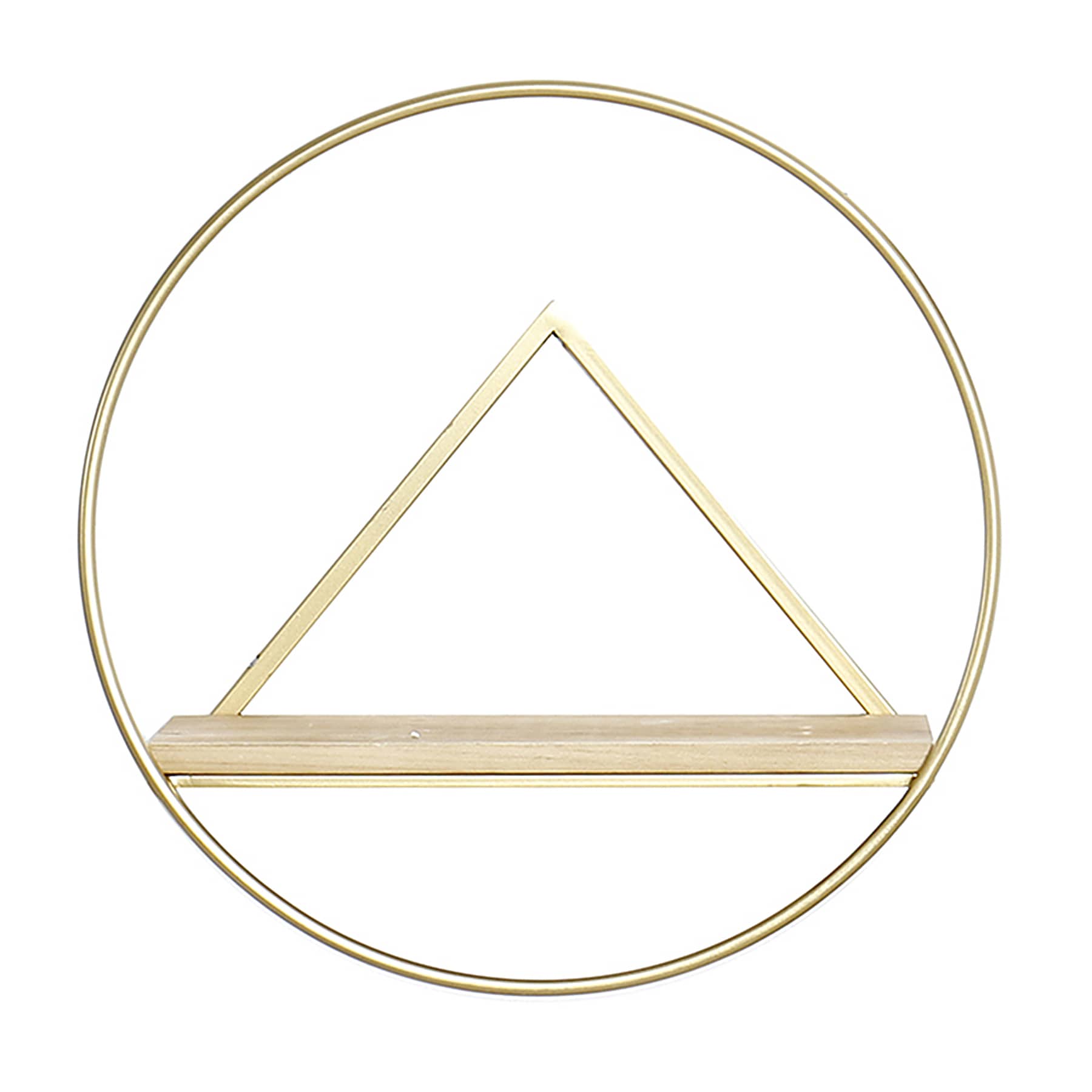 3-Piece Gold Metal Wall Shelves Set
