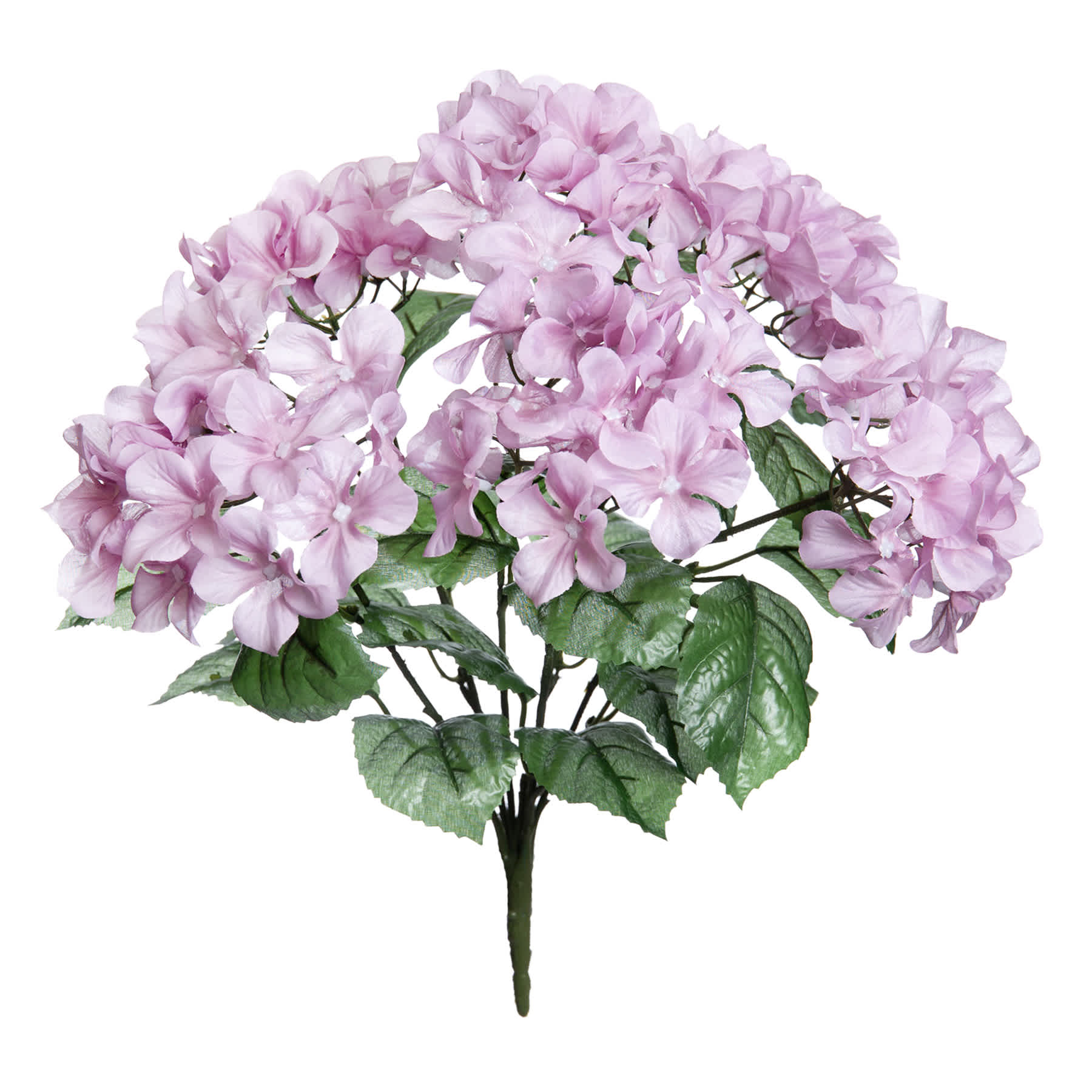6-Head Purple Hydrangea Floral Spray, 17"