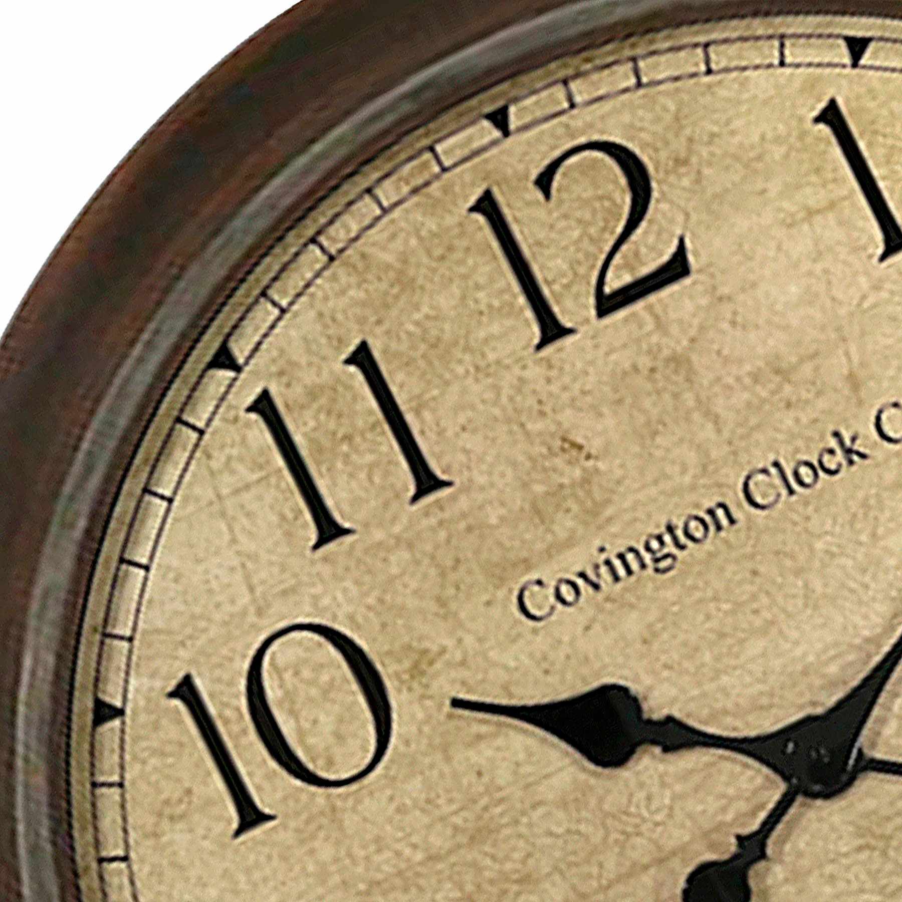 Brown Round Wall Clock, 30"