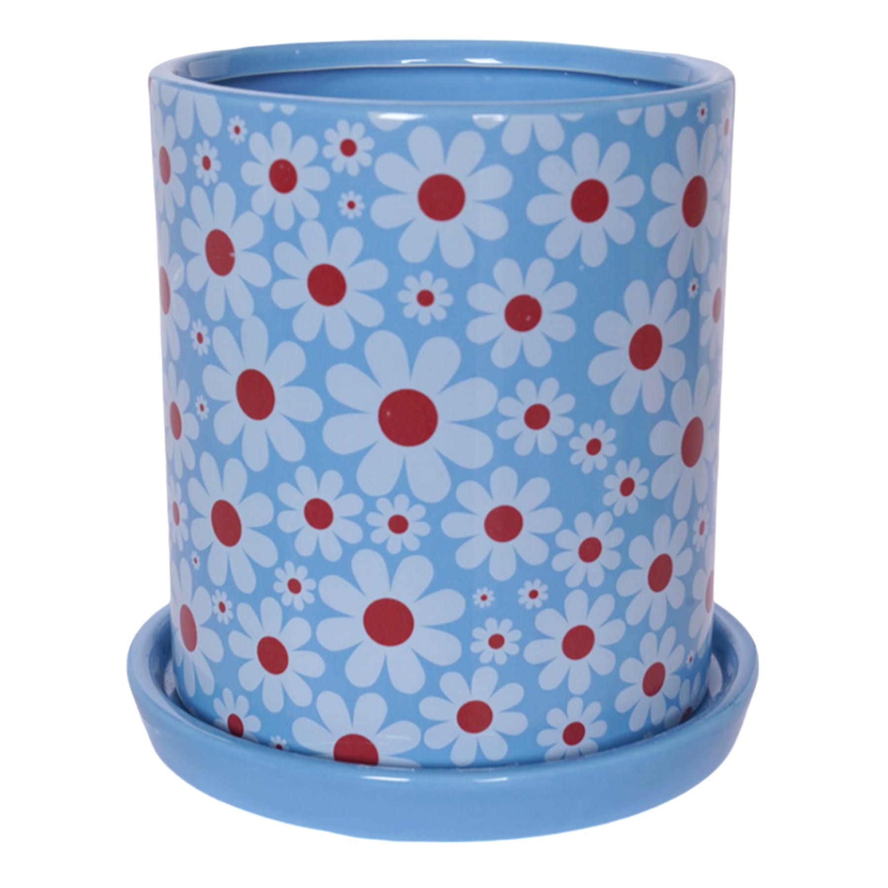 Indoor Marigold Blue Planter, 7"
