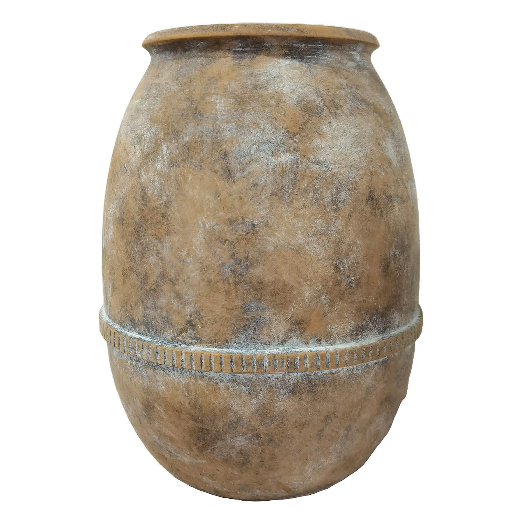 Brown Ceramic Vase, 12.25"