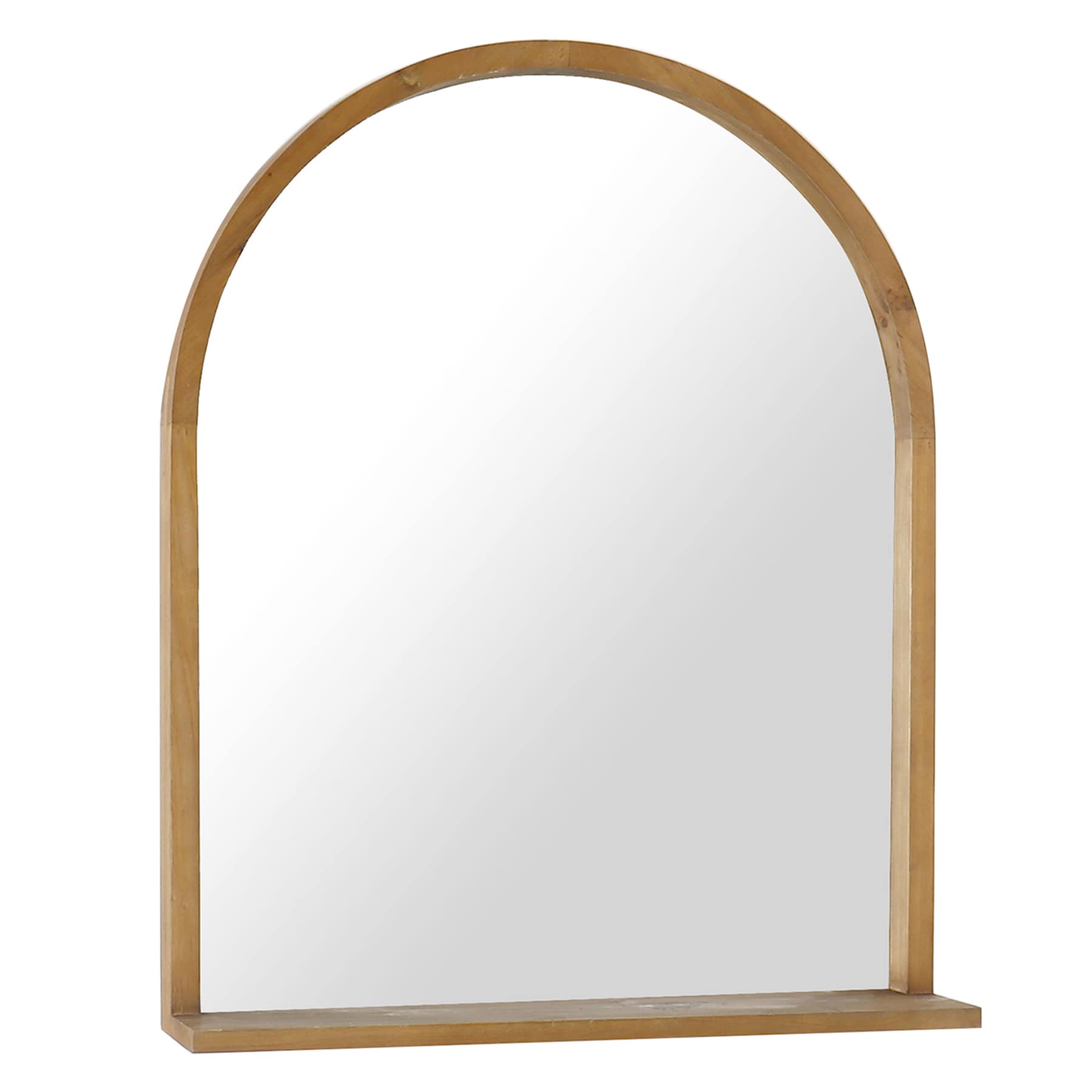 Honeybloom Arched Wooden Wall Mirror, 20x25