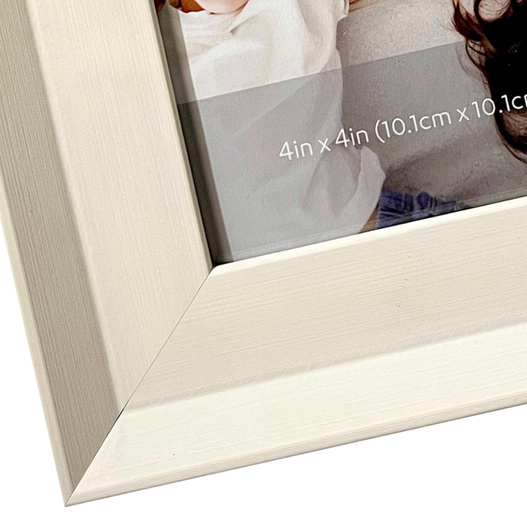 White Tabletop Picture Frame, 4"